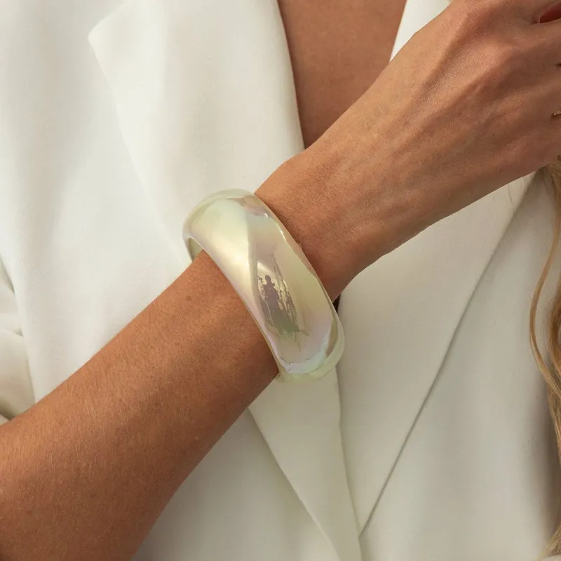 Iridescent Resin Bangle made by Zulily