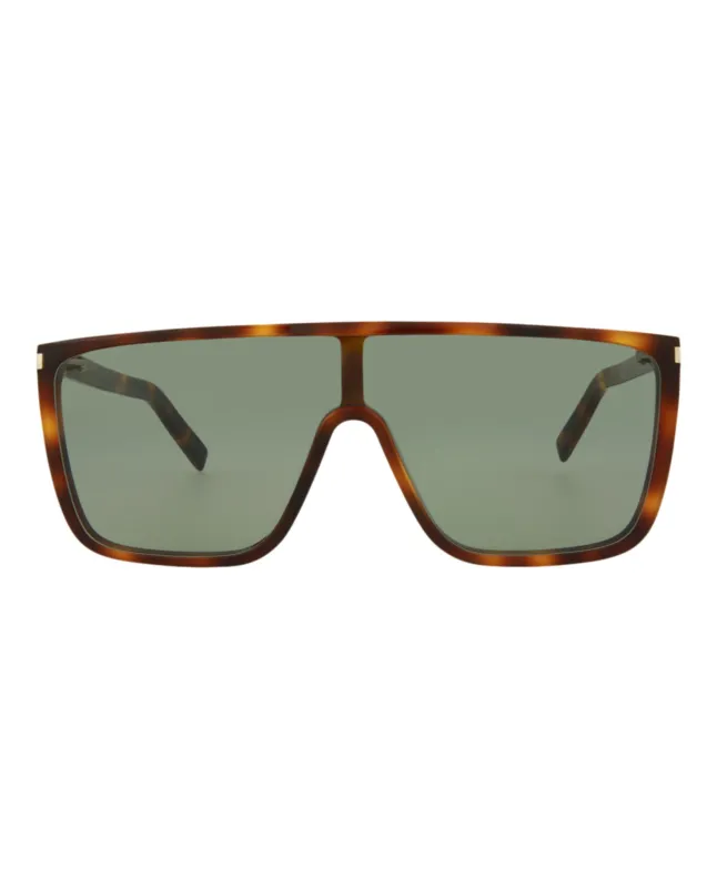 Saint Laurent Shield-Frame Acetate Sunglasses made by Yves Saint Laurent