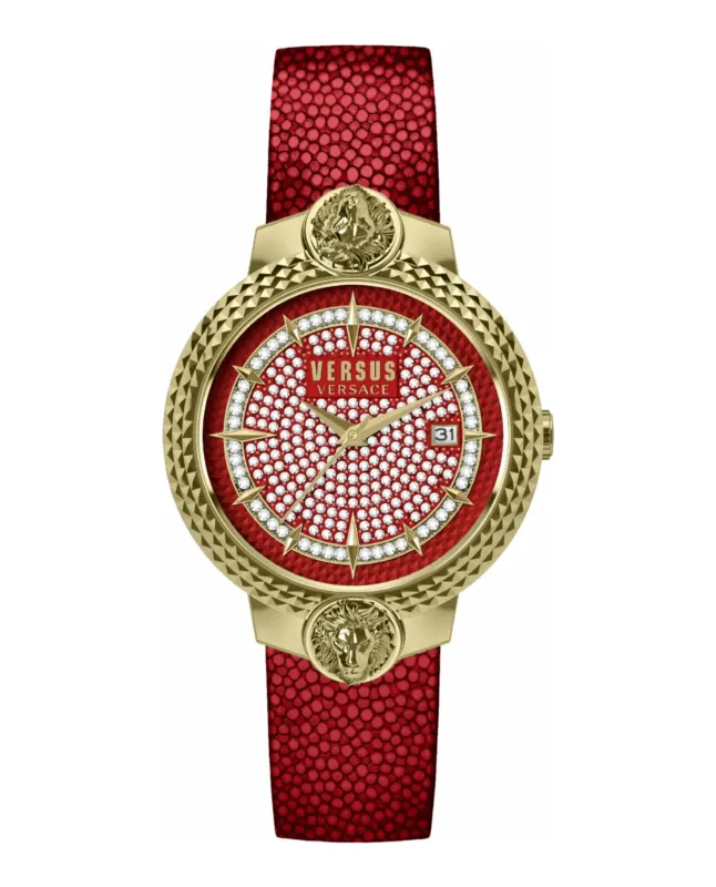 Versus Versace Mouffetard Crystal Strap Watch made by Zulily