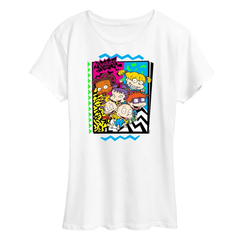 Rugrats - Retro Character Group - Women's Short Sleeve Graphic T-Shirt made by Zulily