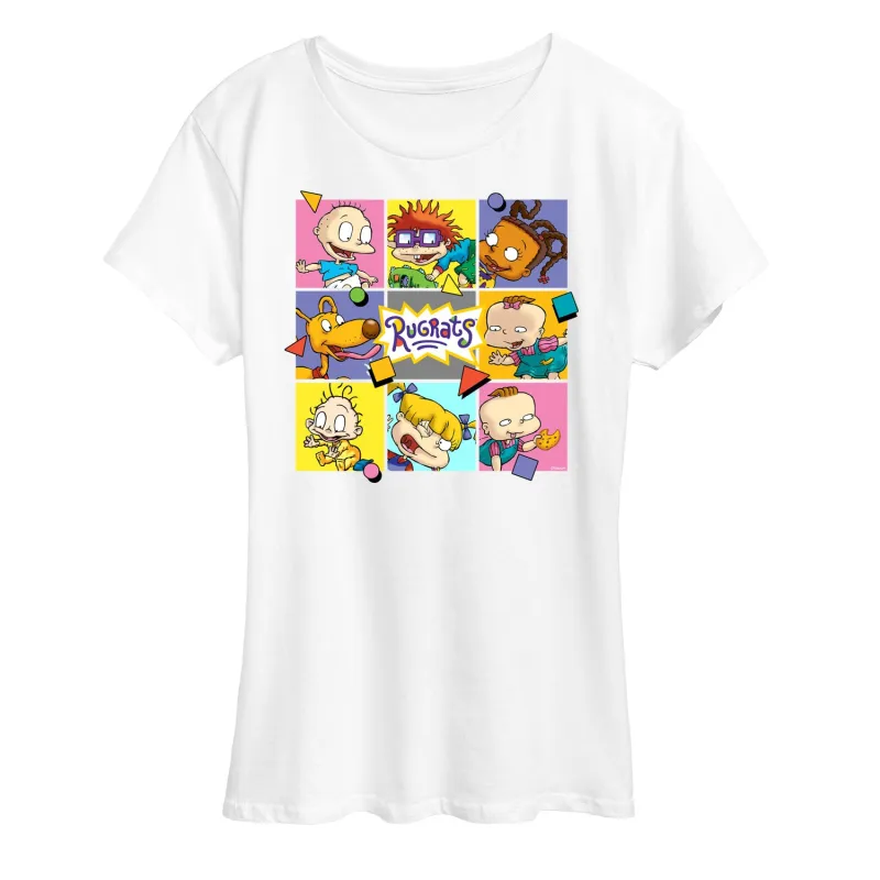 Rugrats - Character Grid - Women's Short Sleeve Graphic T-Shirt made by Zulily
