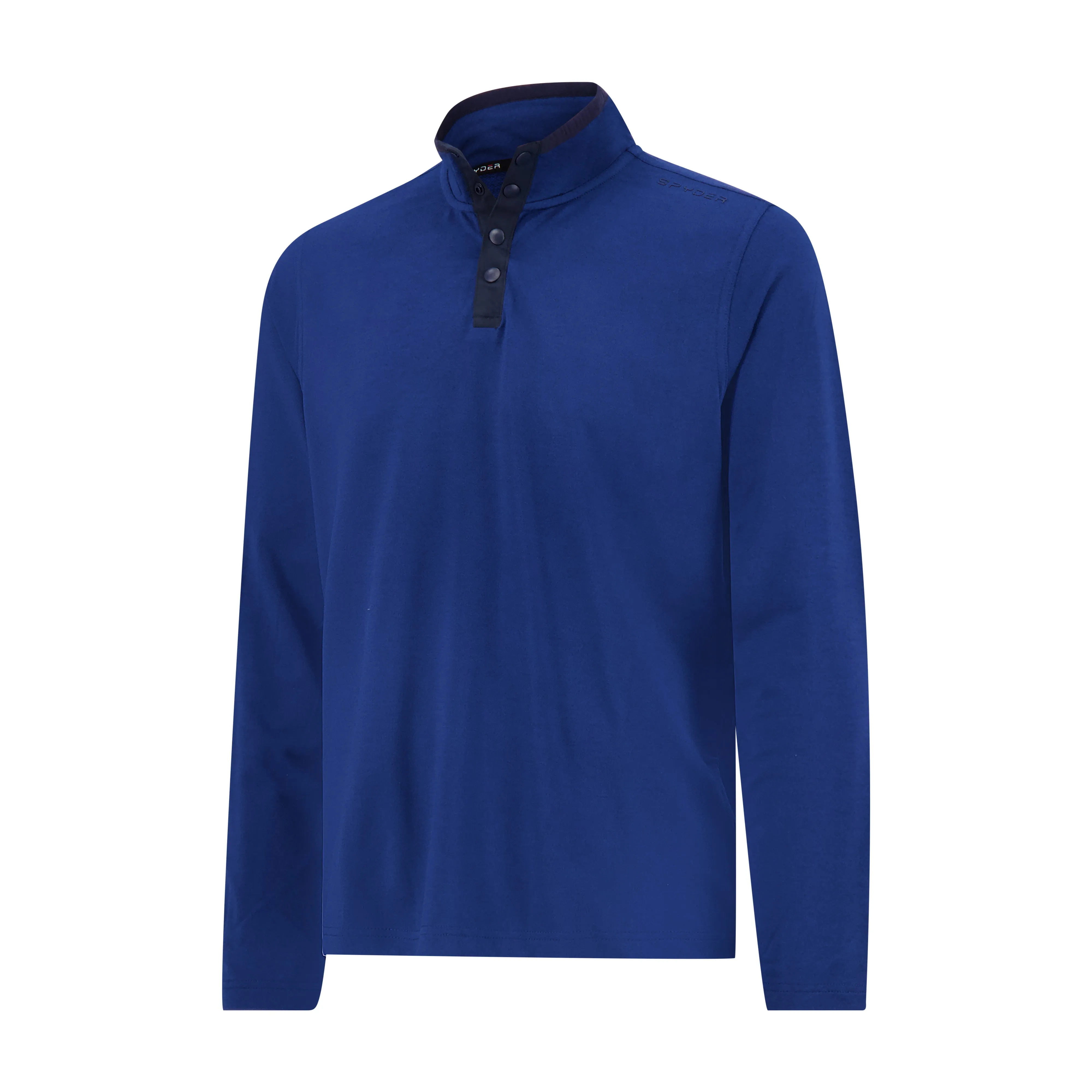 Spyder Men's Marled French Terry Quarter Snap - True Blue sold by Zulily product image thumbnail 5