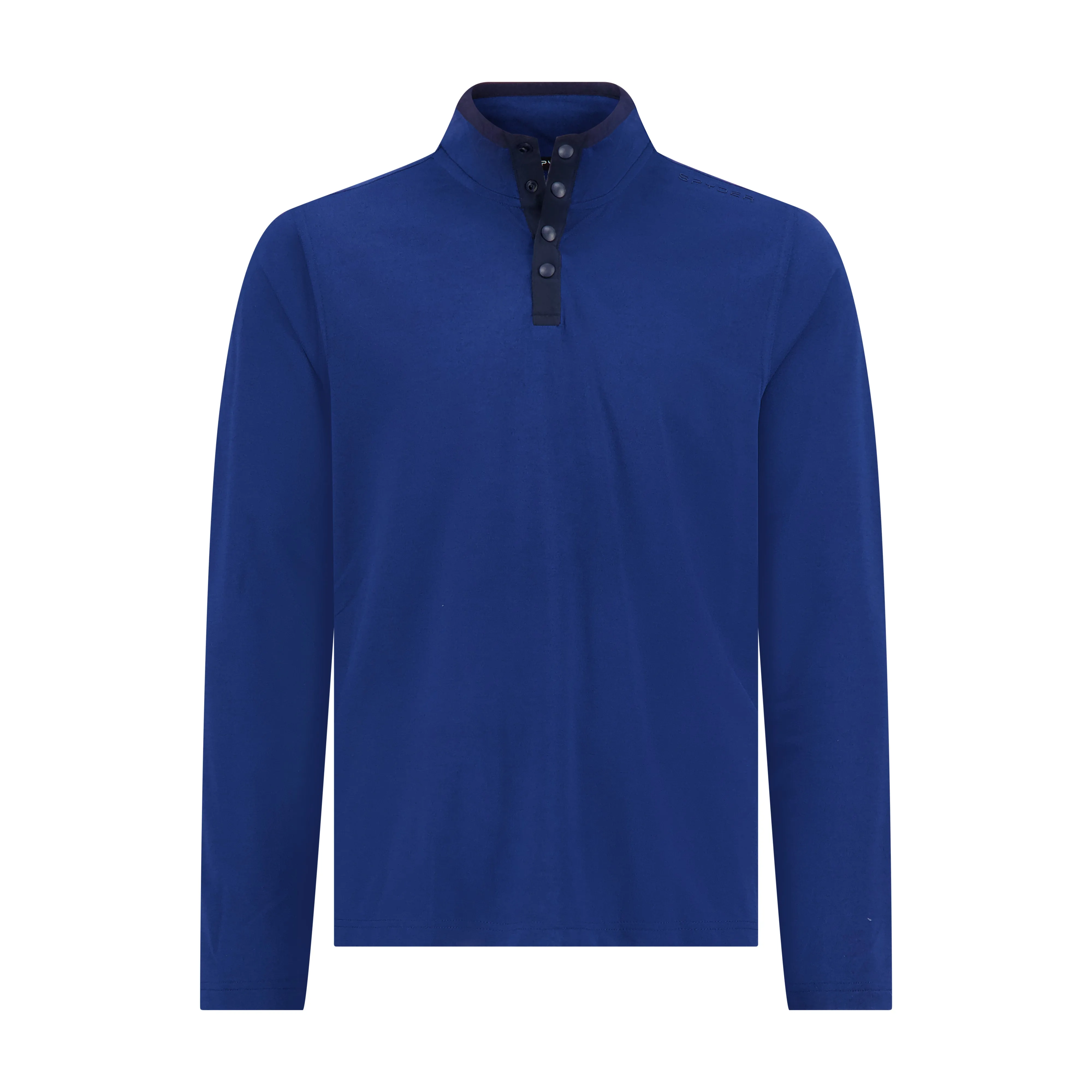 Spyder Men's Marled French Terry Quarter Snap - True Blue sold by Zulily
