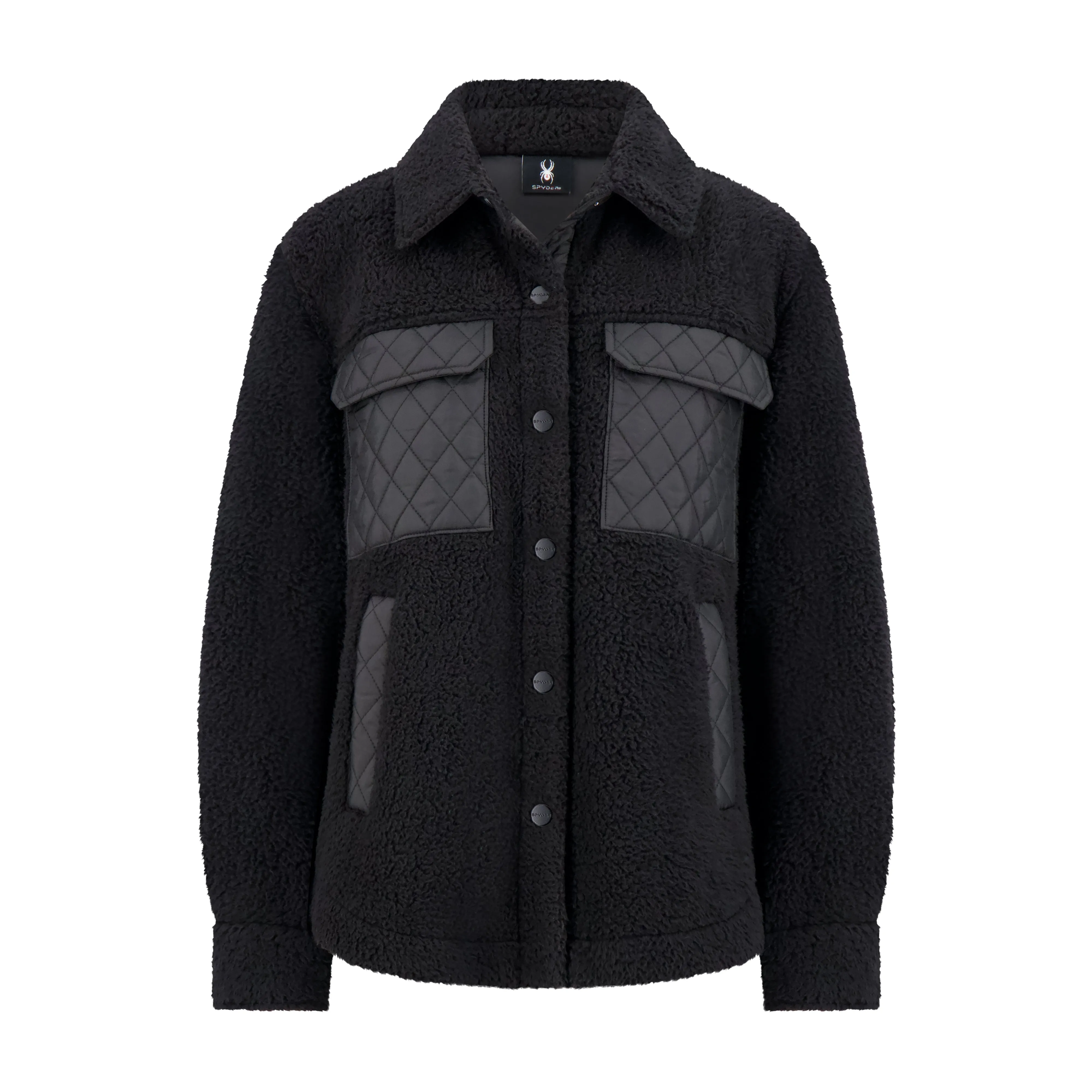 Spyder Women's Sherpa Shacket - Black sold by Zulily
