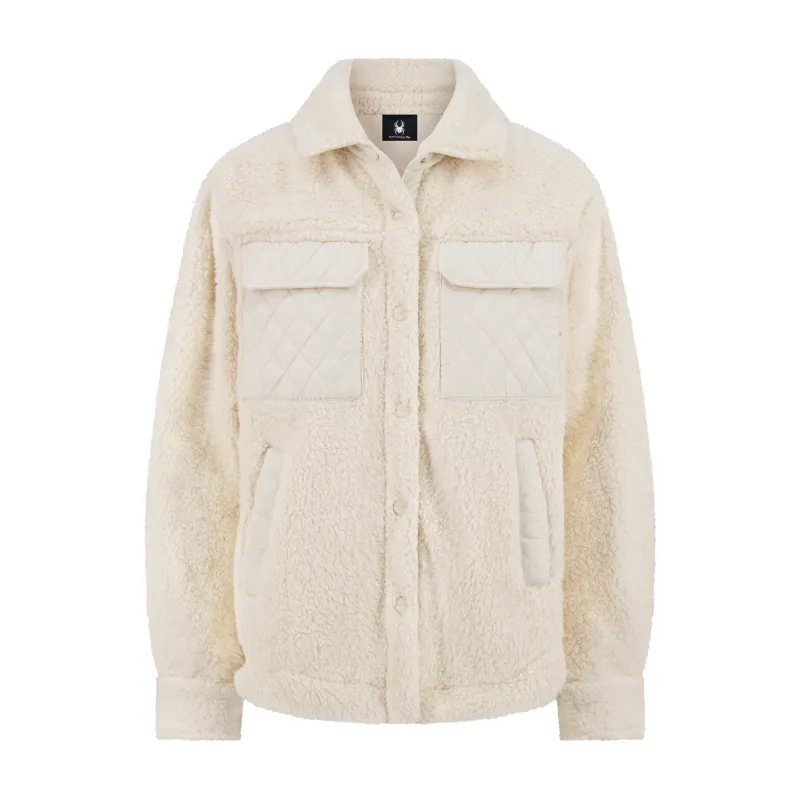 Spyder Women's Sherpa Shacket - Cream made by Spyder