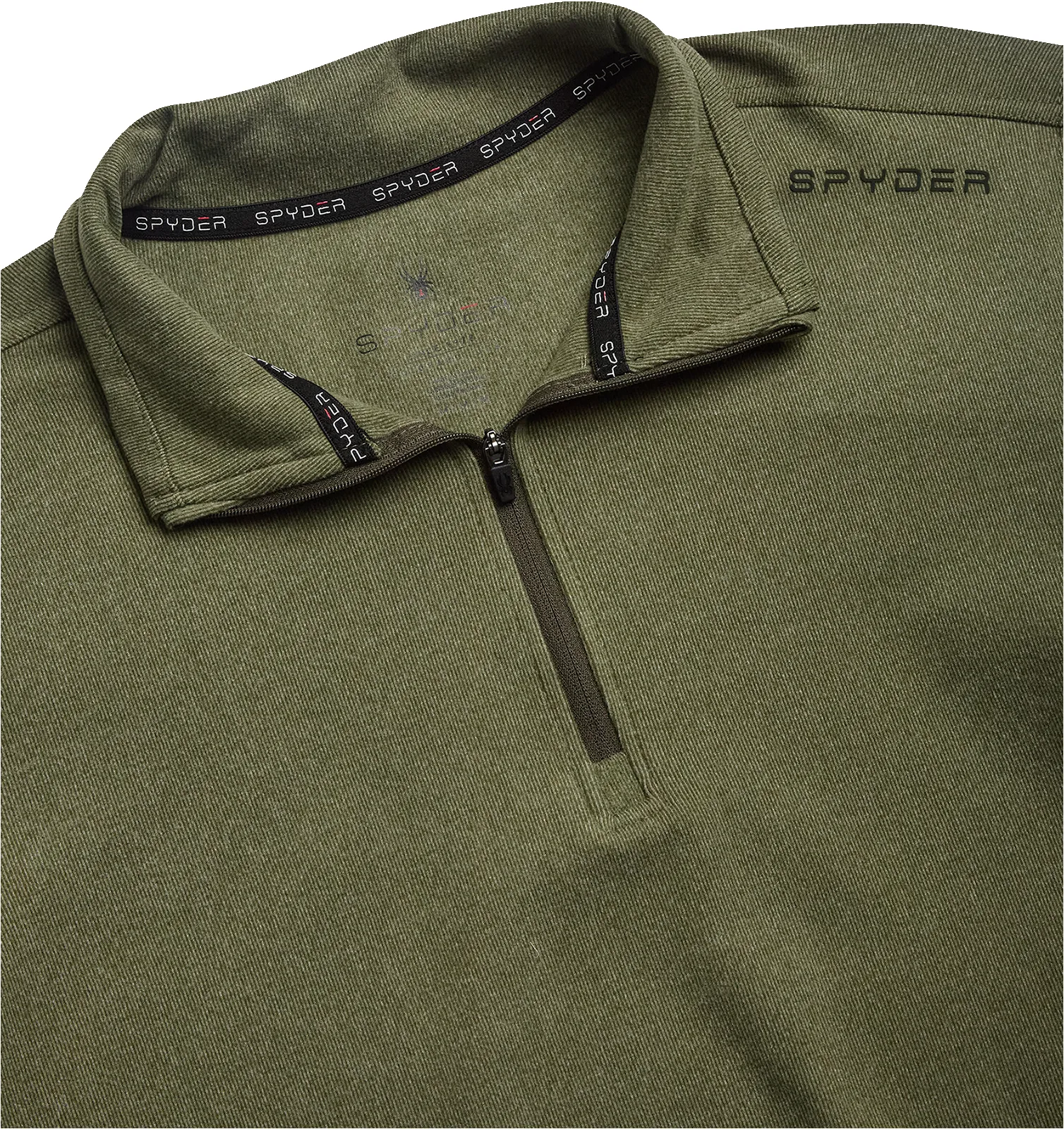 Spyder Men's Brushed Vertical Stripe Quarter Zip - Olive sold by Zulily product image thumbnail 3