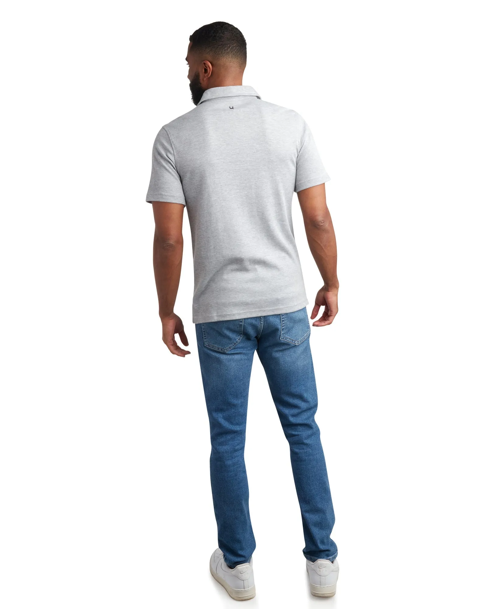 Spyder Men's Short Sleeve Interlock Color Block - Heather Grey sold by Zulily product image thumbnail 2