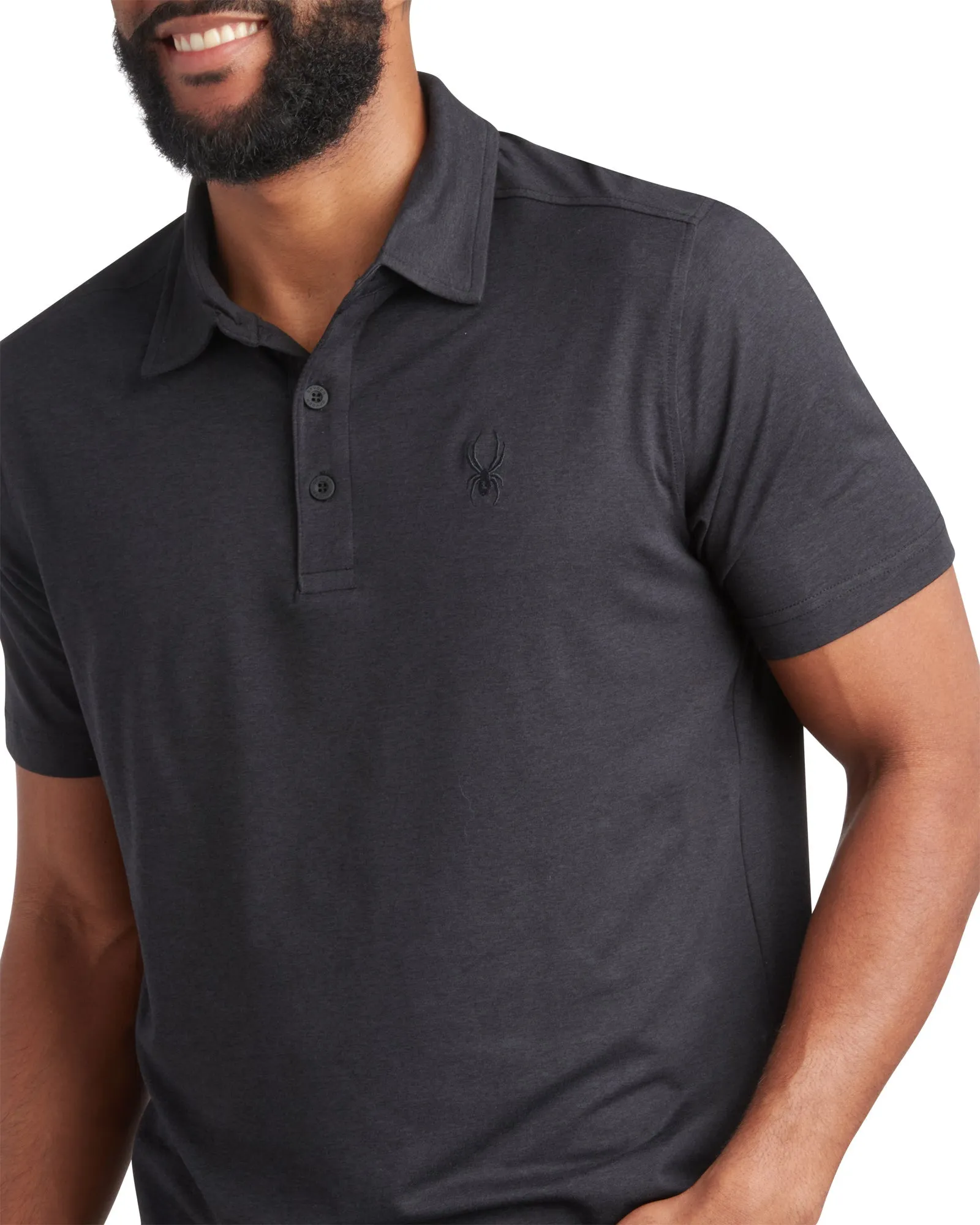 Spyder Men's Short Sleeve Jersey - Black sold by Zulily product image thumbnail 4