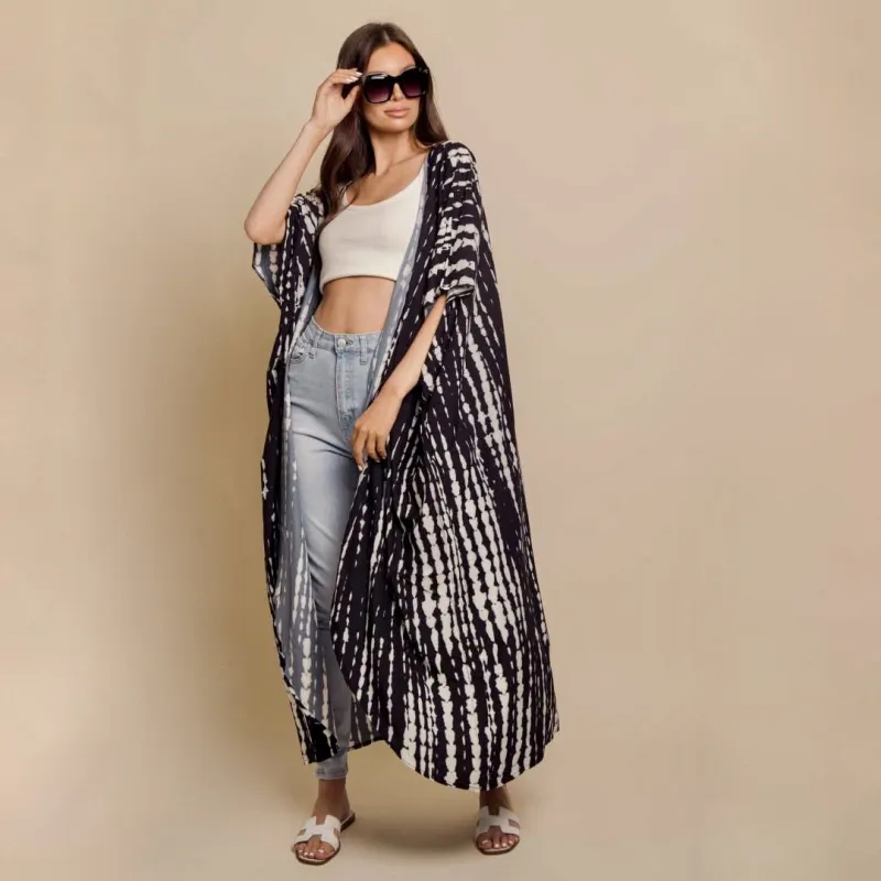 Black & White Kimono by ClaudiaG Collection made by Zulily