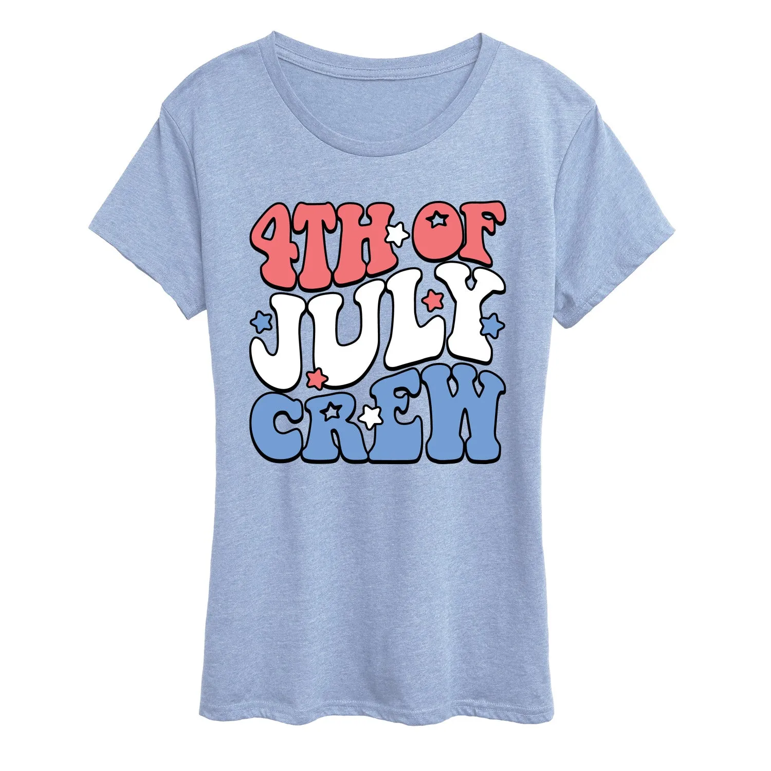 Instant Message - 4th of July Crew - Women's Short Sleeve Graphic T-Shirt sold by Zulily product image thumbnail 3