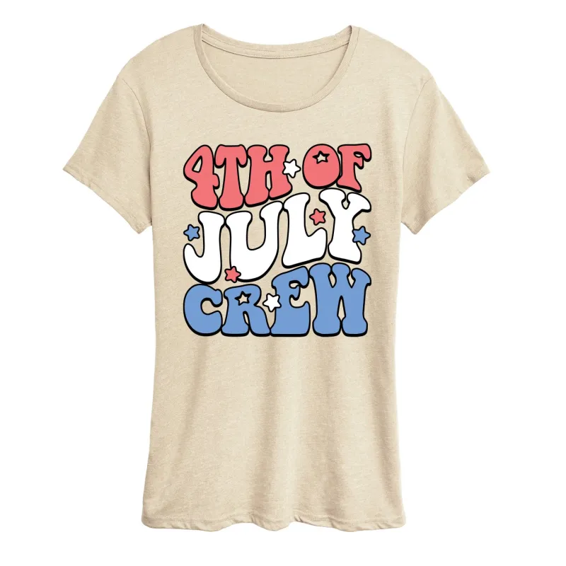 Instant Message - 4th of July Crew - Women's Short Sleeve Graphic T-Shirt made by Zulily