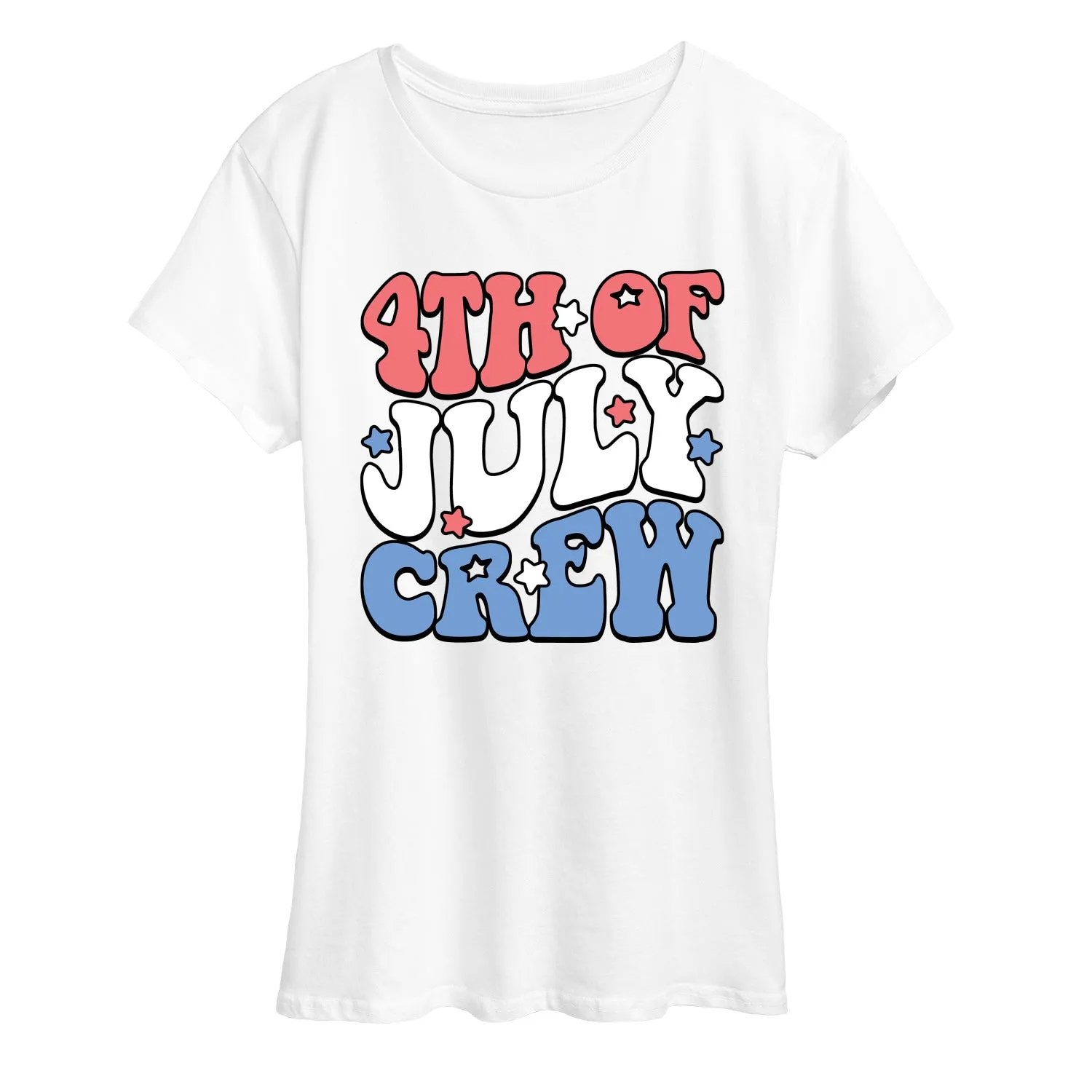 Instant Message - 4th of July Crew - Women's Short Sleeve Graphic T-Shirt sold by Zulily product image thumbnail 5
