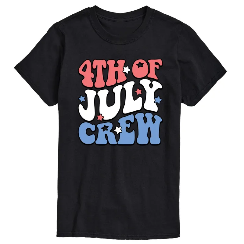 Instant Message - 4th of July Crew - Men's Short Sleeve Graphic T-Shirt made by Zulily