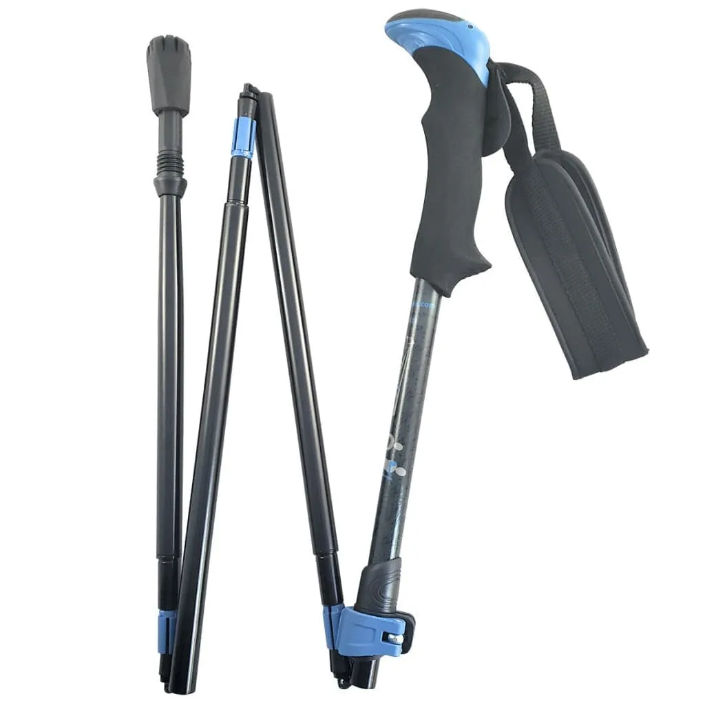 Travel Folding Walking & Hiking Poles - 13.5 in with Rubber Feet, Baskets, and Bag - Available in 3 Sizes and Choice of Grips sold by Zulily product image thumbnail 3