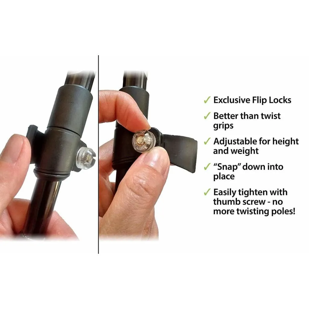 Travel Folding Walking & Hiking Poles - 13.5 in with Rubber Feet, Baskets, and Bag - Available in 3 Sizes and Choice of Grips sold by Zulily product image thumbnail 4