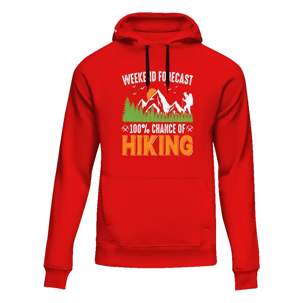Weekend Forecast 100% Hiking Unisex Hoodie sold by Zulily product image thumbnail 3