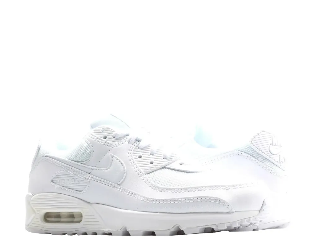 Nike Air Max 90 Men Running Sneakers White/White-White-Wolf Grey made by Nike