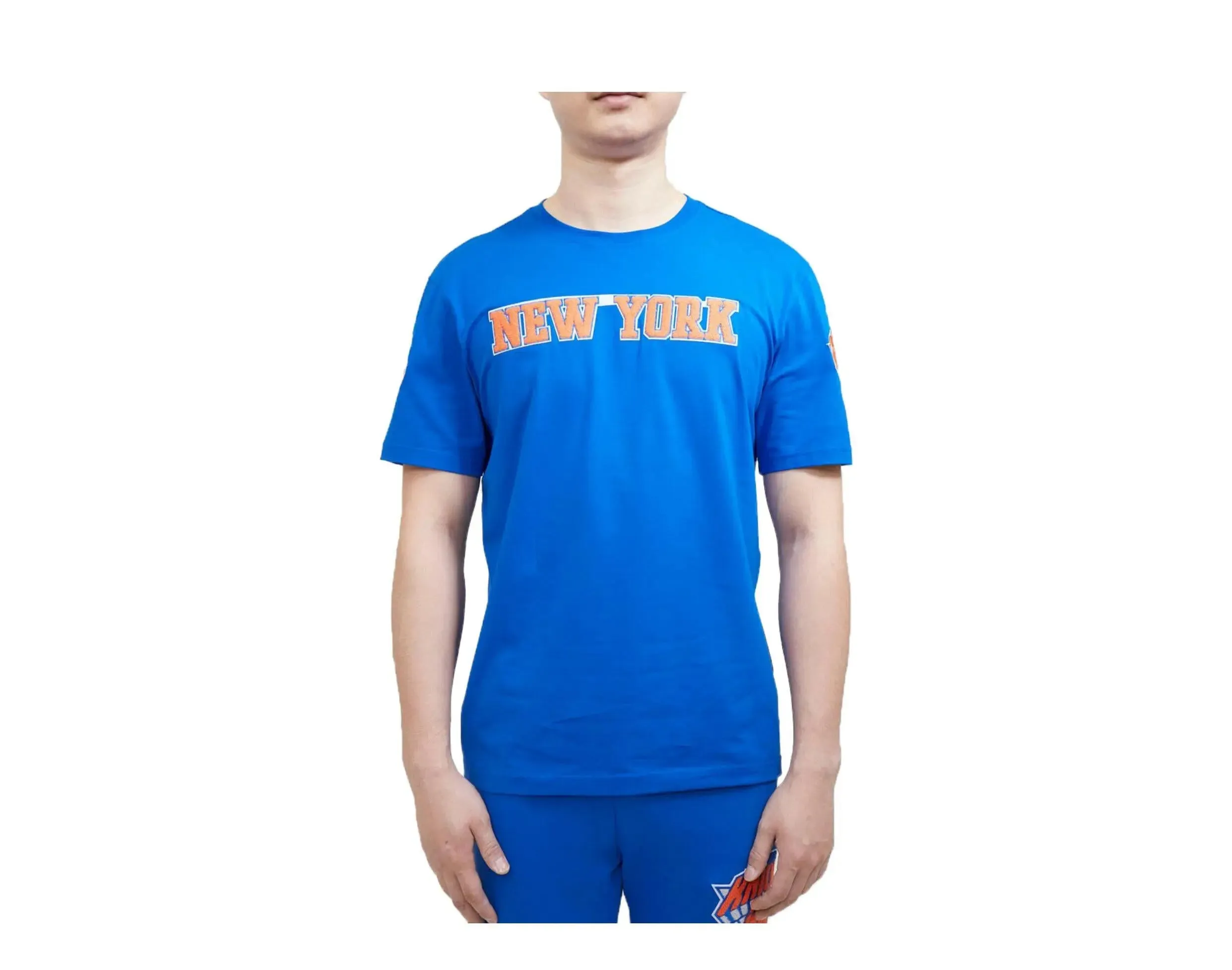 Pro Standard New York Knicks Classic Chenille Men T‑Shirt Blue sold by Zulily