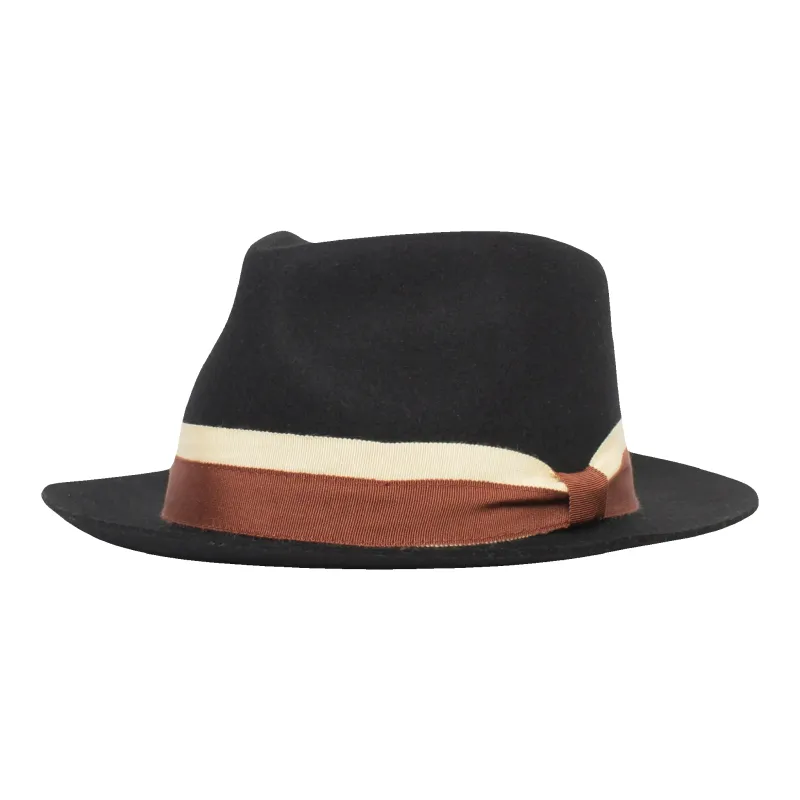 Goorin Bros Wheeler Men Fedora Hat Black made by Goorin Bros