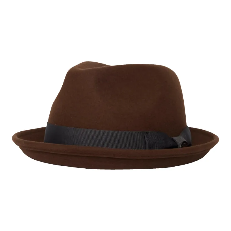 Goorin Bros Charlestowne Wool Fedora Hat Brown made by Goorin Bros