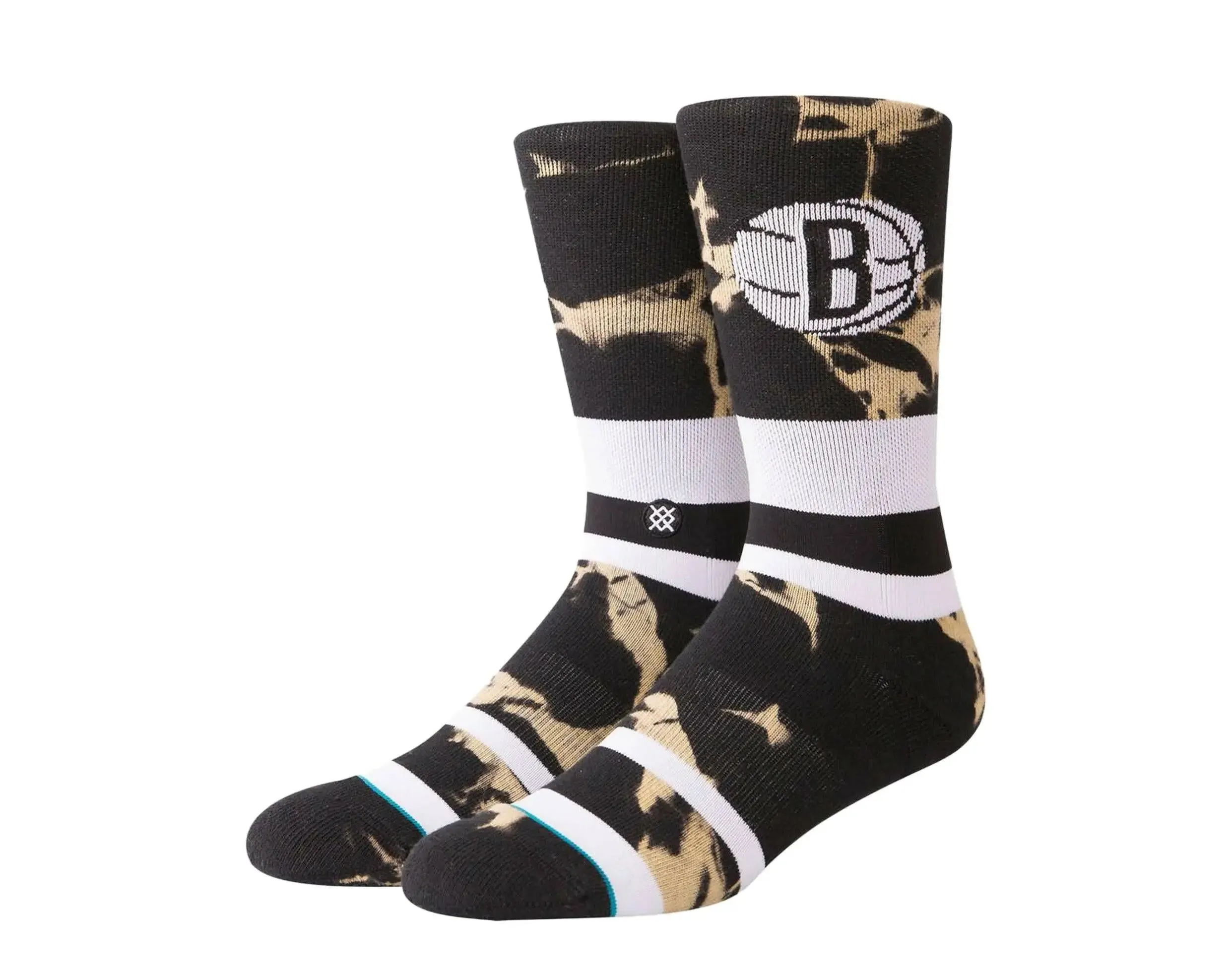 Stance Casual NBA Brooklyn Nets Acid Wash Men Crew Socks Black sold by Zulily