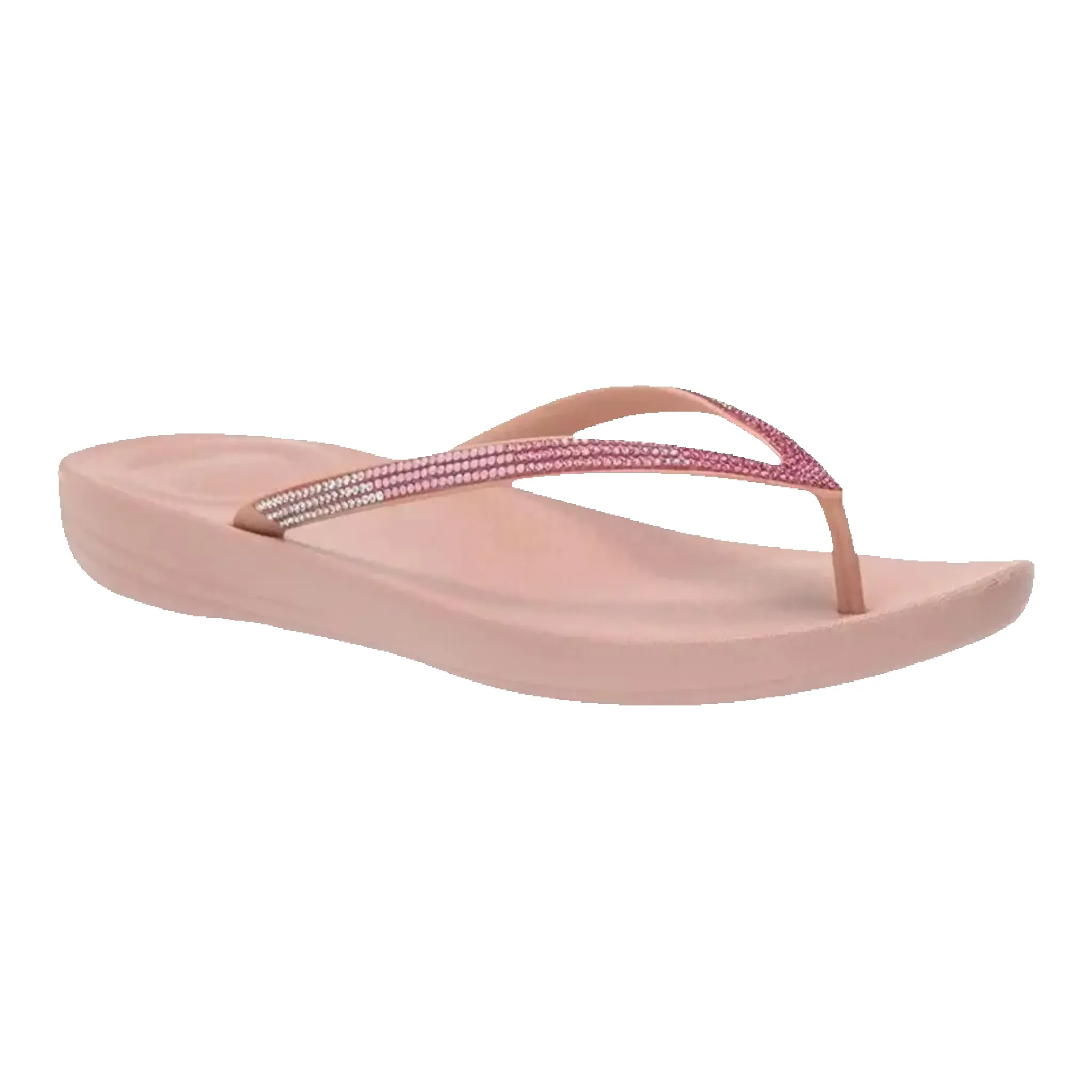 FitFlop Iqushion Women Sandals Beige Ombre Sparkle sold by Zulily