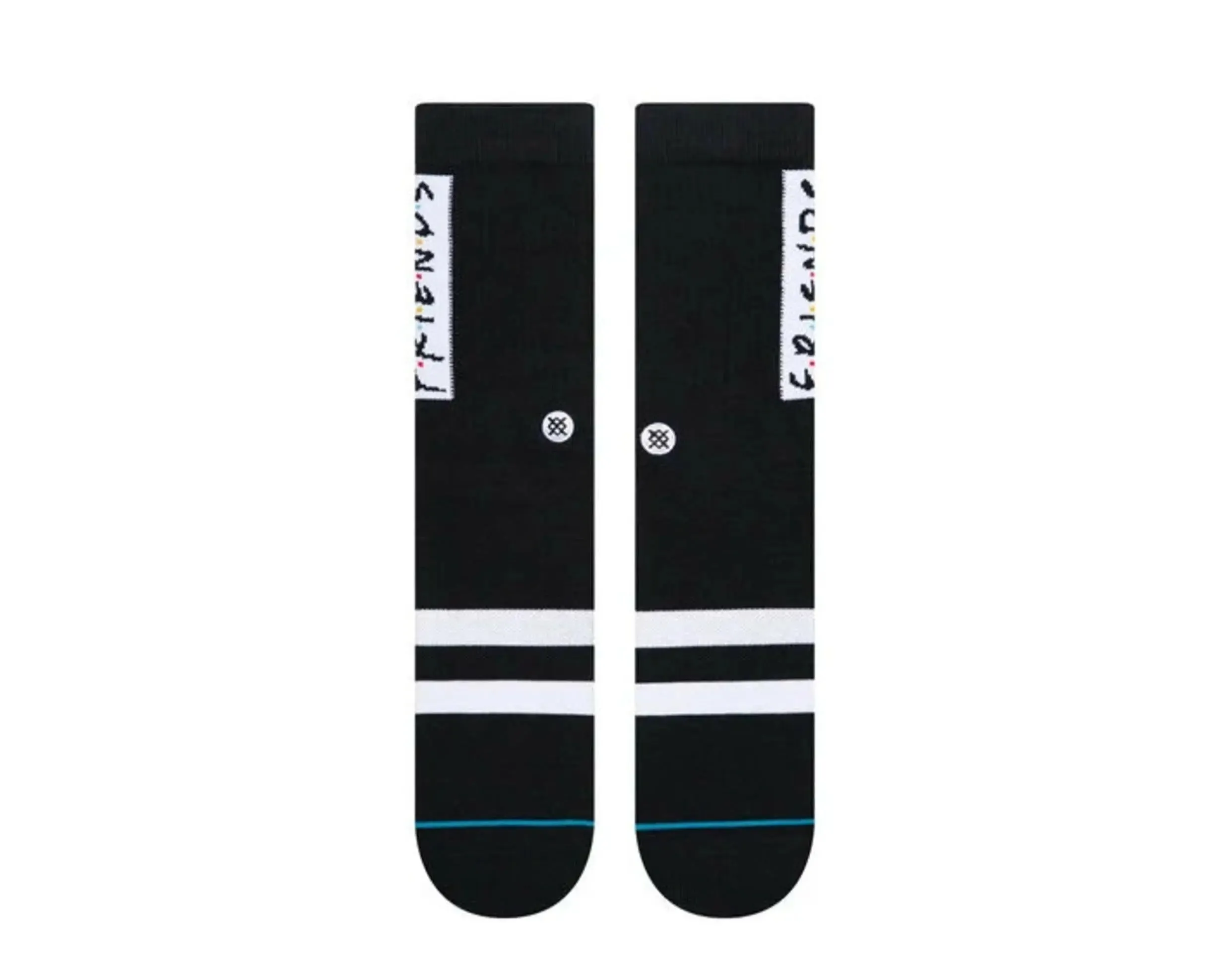 Stance The First One Friends Classic Crew Socks Black/White sold by Zulily product image thumbnail 2