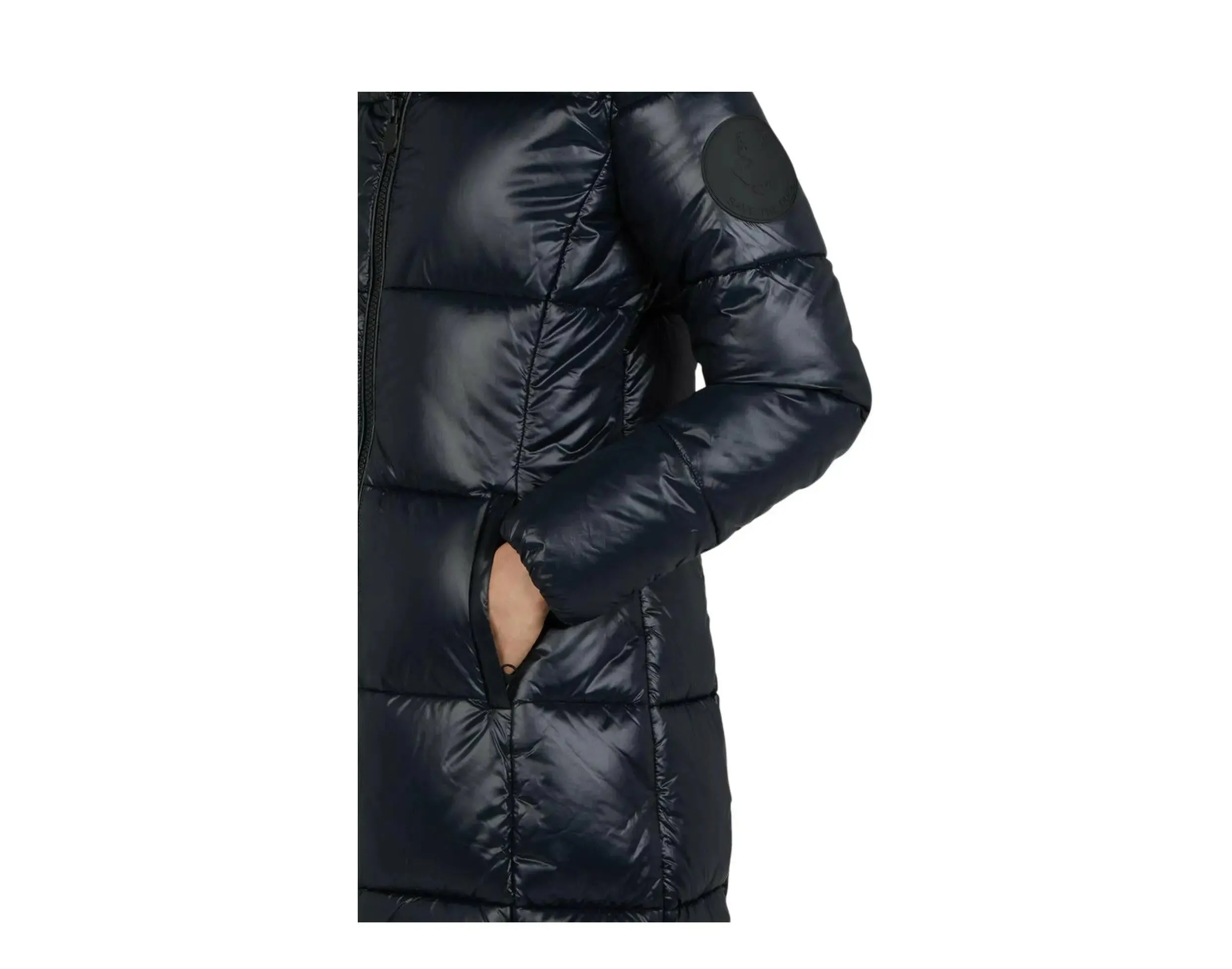 Save The Duck Luck Maxi-Quilted Hooded Women Coat Black sold by Zulily product image thumbnail 3