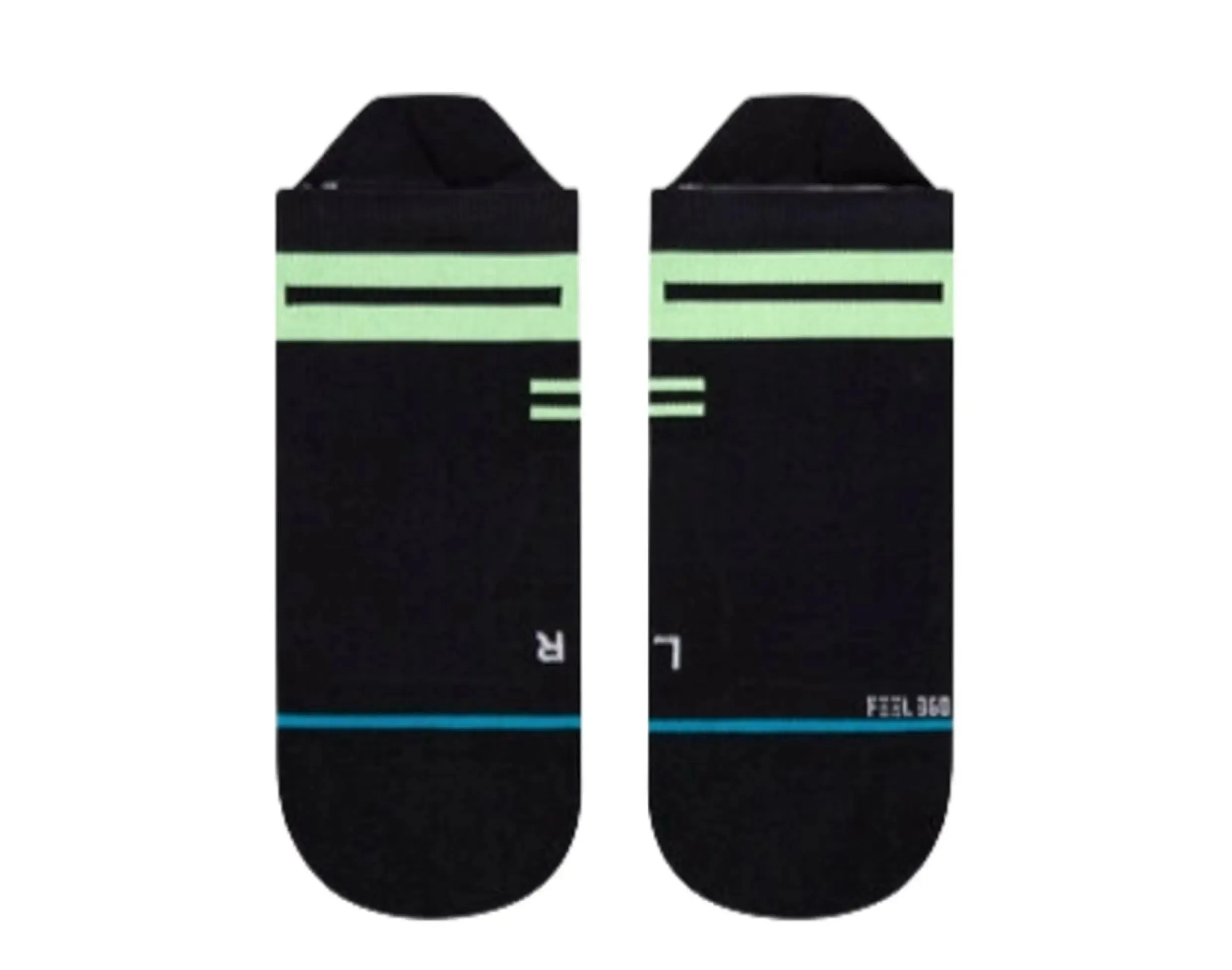 Stance Feel 360 Yield Tab Running Ankle Socks Black/Volt sold by Zulily product image thumbnail 2