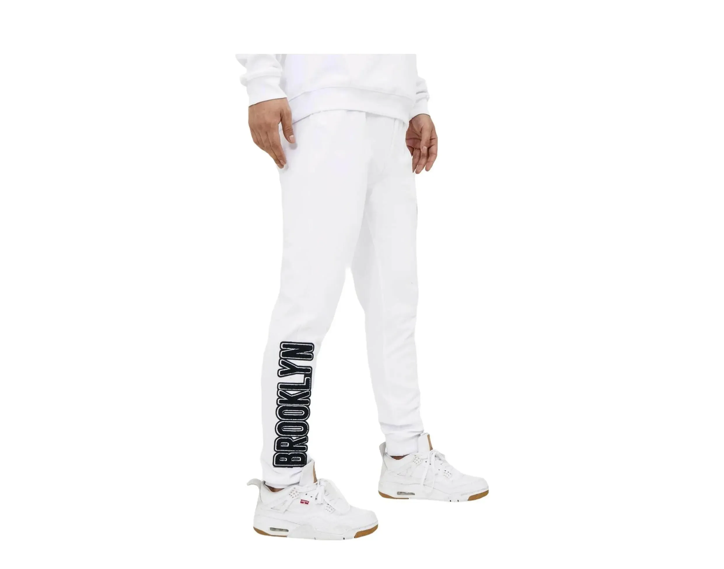 Pro Standard Brooklyn Nets Logo Men Joggers White sold by Zulily product image thumbnail 3