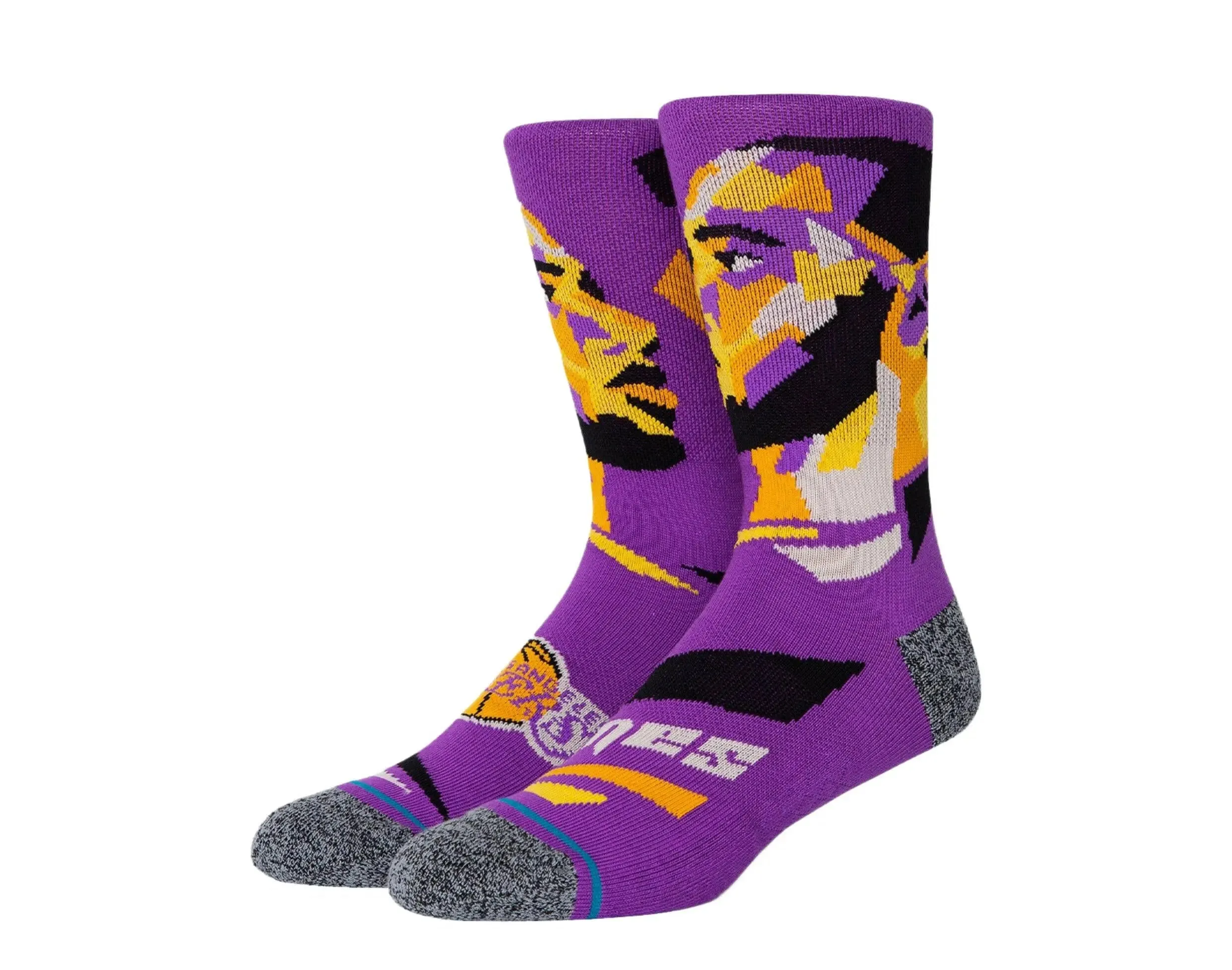 Stance Lebron James Profiler NBA Crew Socks Purple sold by Zulily