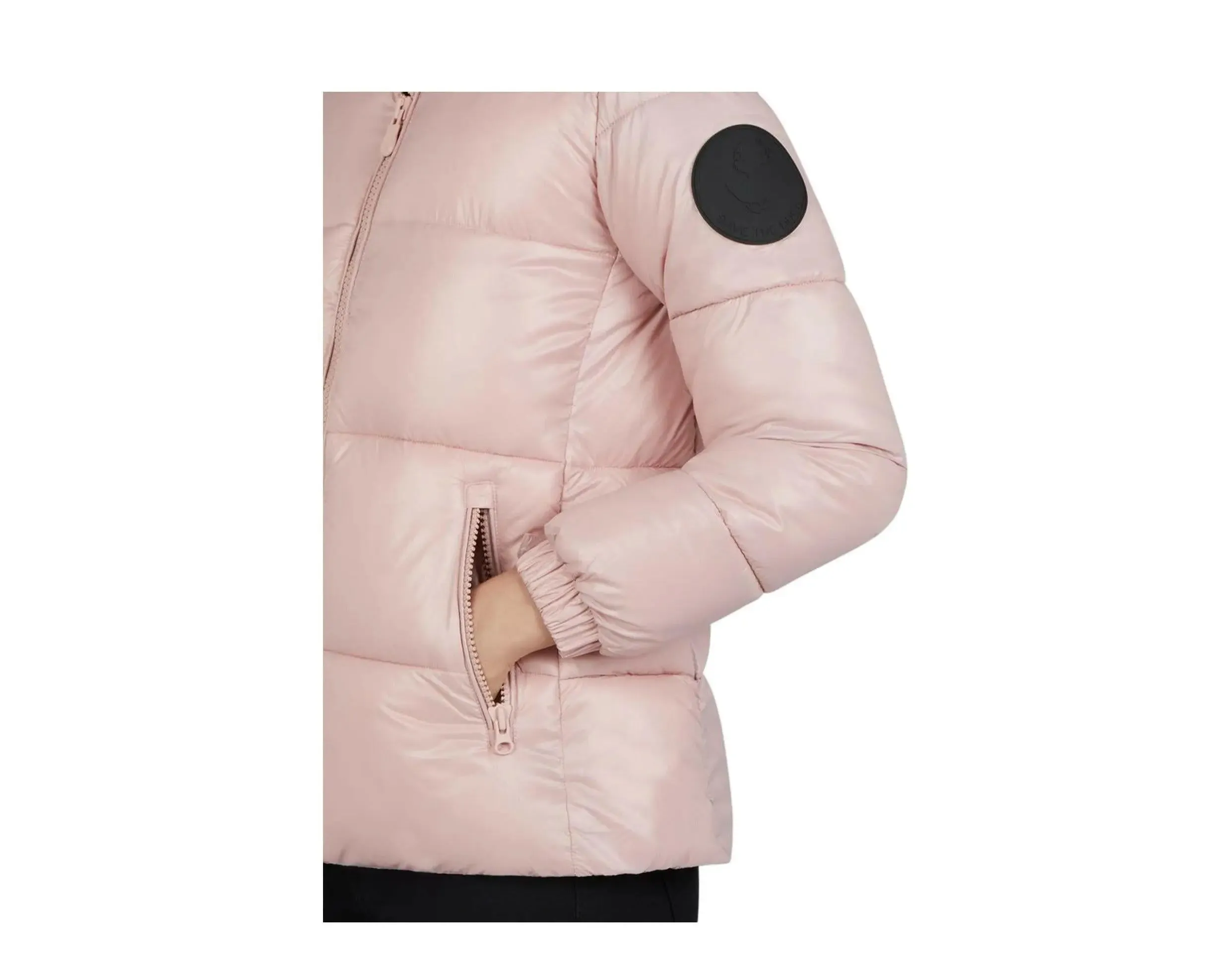Save The Duck Luck Hooded Puffer Women Jacket Blush Pink sold by Zulily product image thumbnail 3