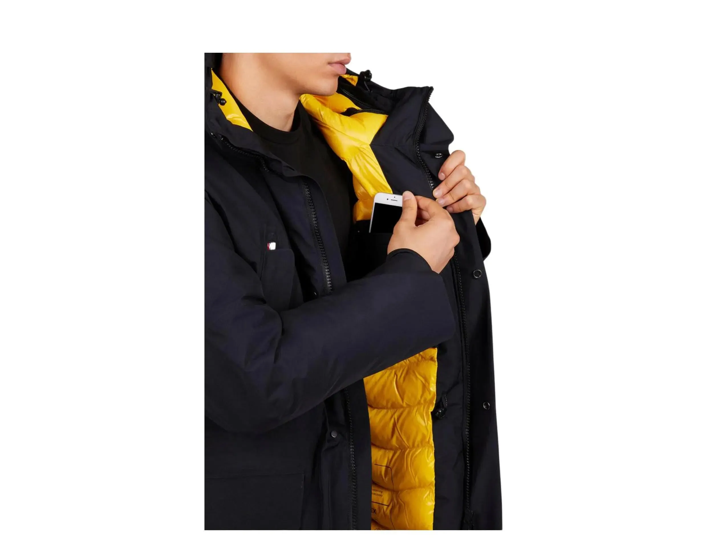 Save The Duck Hero Gore-Tex Hooded Men Coat Black/Black sold by Zulily product image thumbnail 5