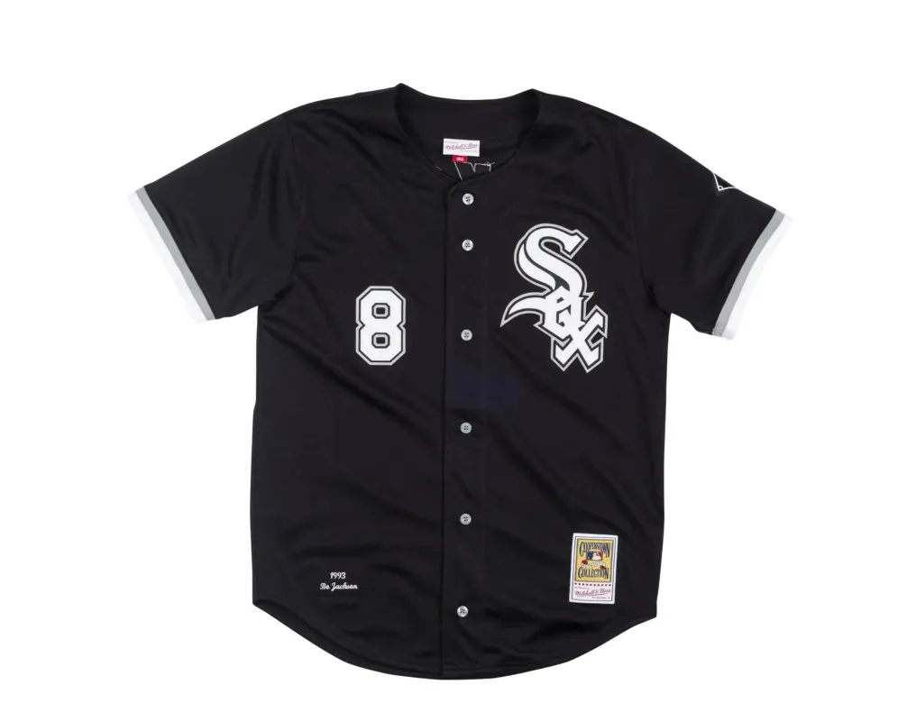 Mitchell & Ness Authentic Chicago White Sox 1993 Bo Jackson Men Jersey Black/White made by Mitchell & Ness