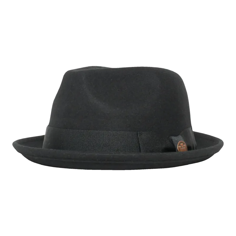 Goorin Bros Charlestowne Wool Fedora Hat Black made by Goorin Bros