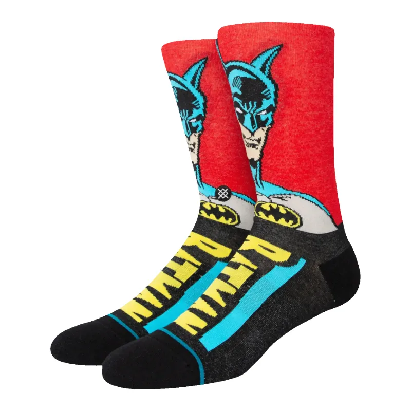 Stance Batman Comic Crew Men Crew Socks Black/Multicolor made by Stance
