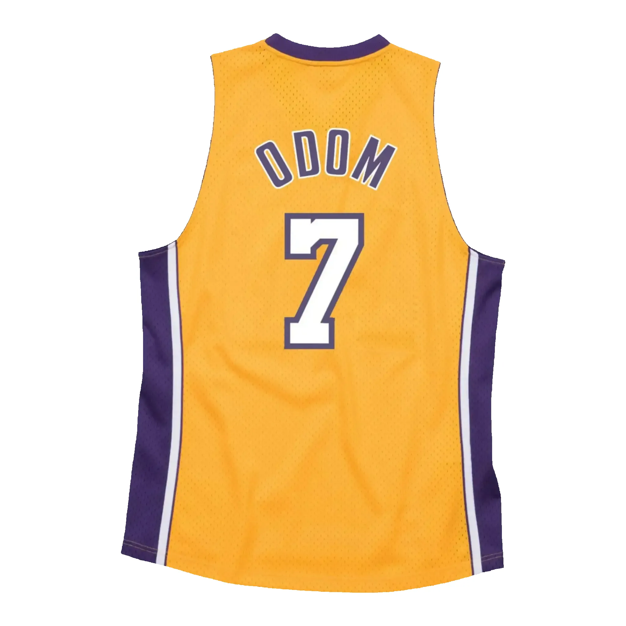 Mitchell & Ness Los Angeles Lakers 2009-10 Lamar Odom Men Jersey Gold sold by Zulily product image thumbnail 2