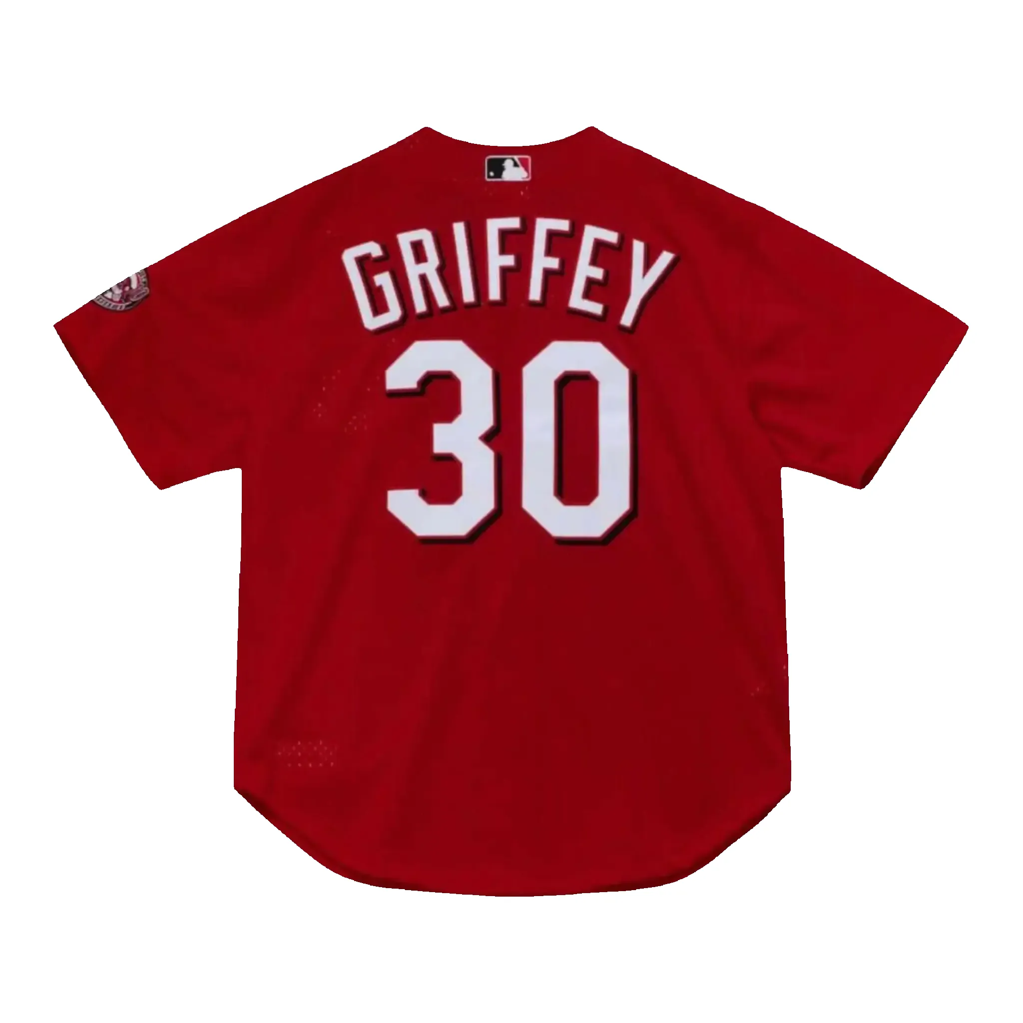Mitchell & Ness Authentic Ken Griffey Jr. Cincinnati Reds 2000 Men Baseball Jersey Scarlet sold by Zulily product image thumbnail 2