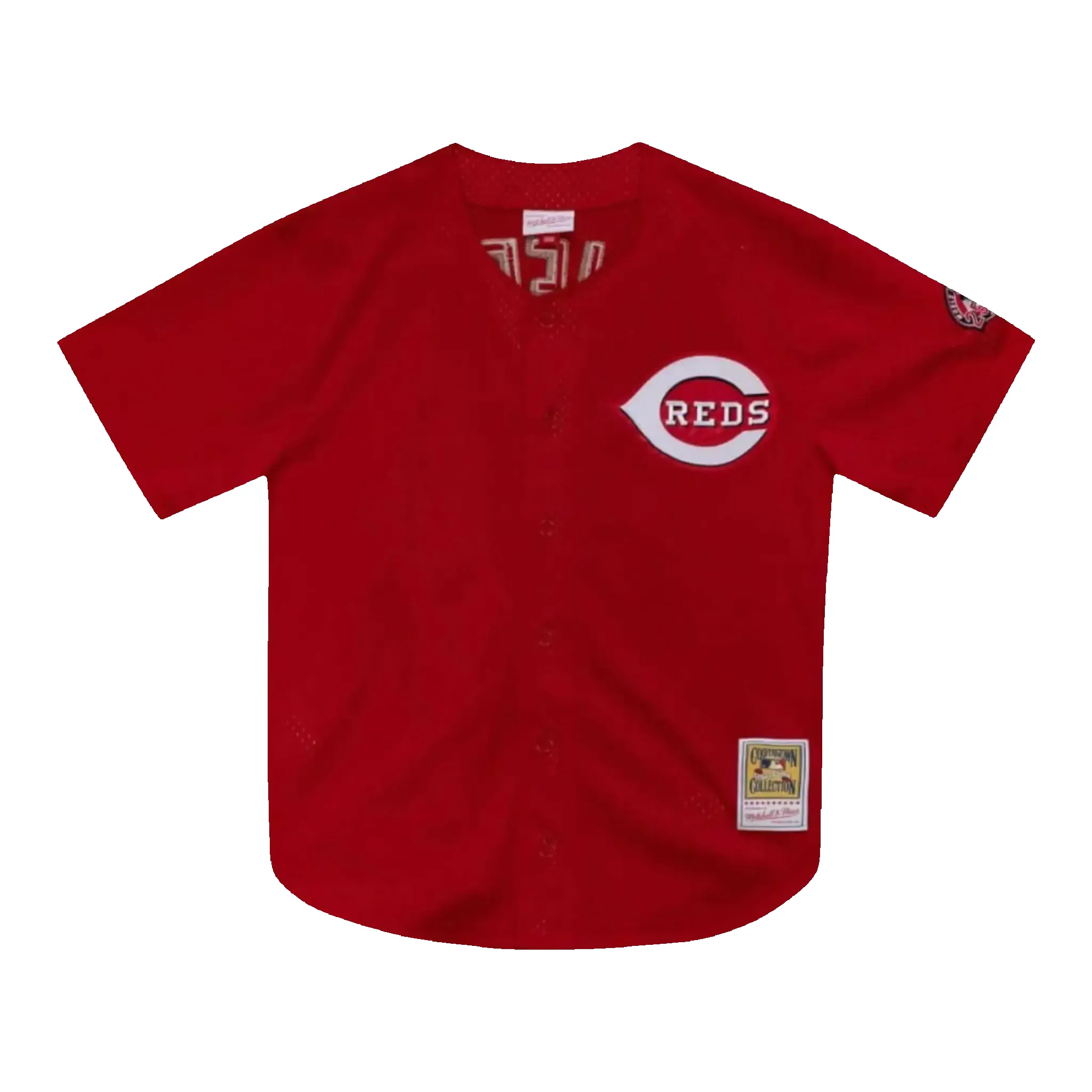 Mitchell & Ness Authentic Ken Griffey Jr. Cincinnati Reds 2000 Men Baseball Jersey Scarlet sold by Zulily