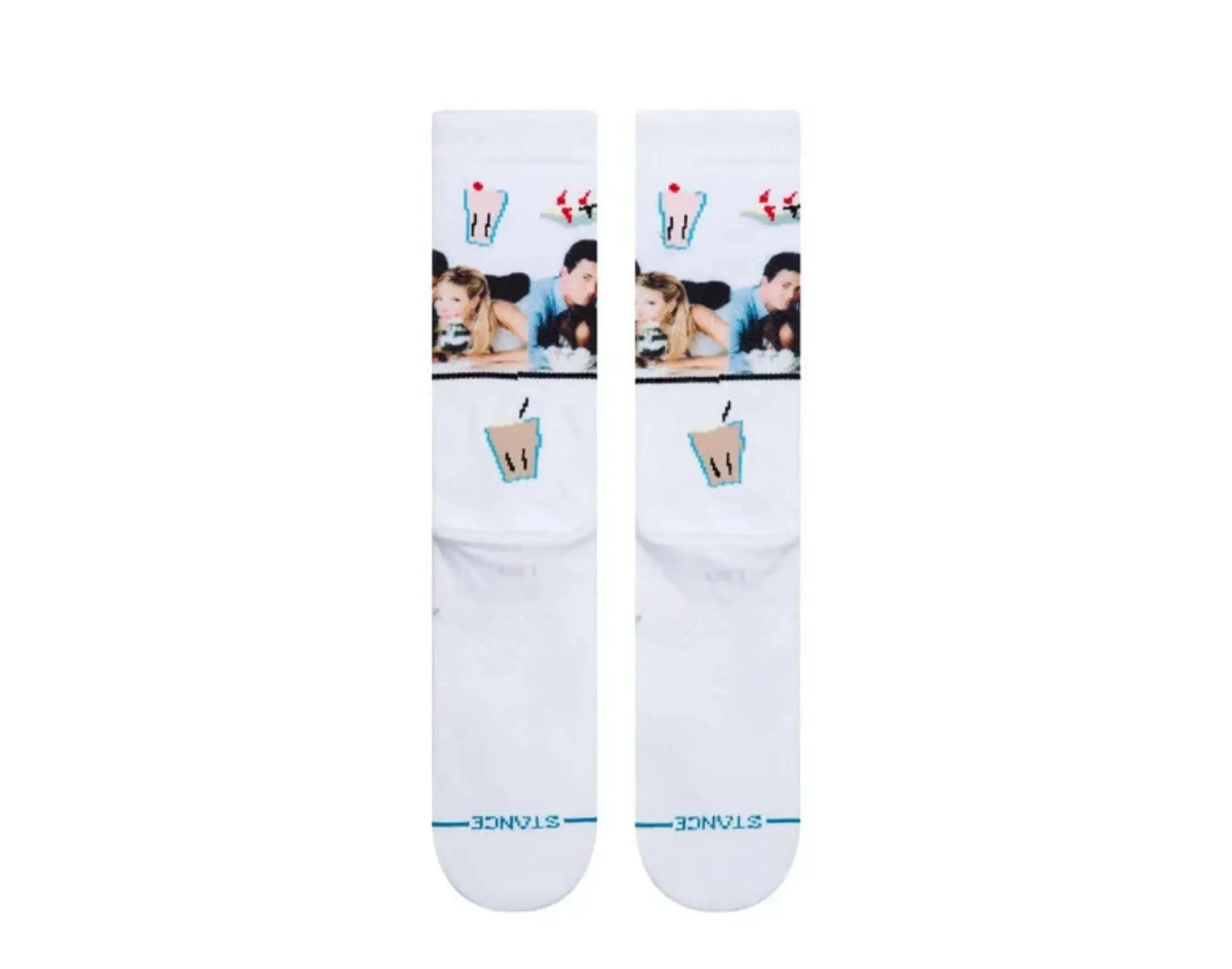 Stance The One With The Diner Friends Crew Socks White sold by Zulily product image thumbnail 3