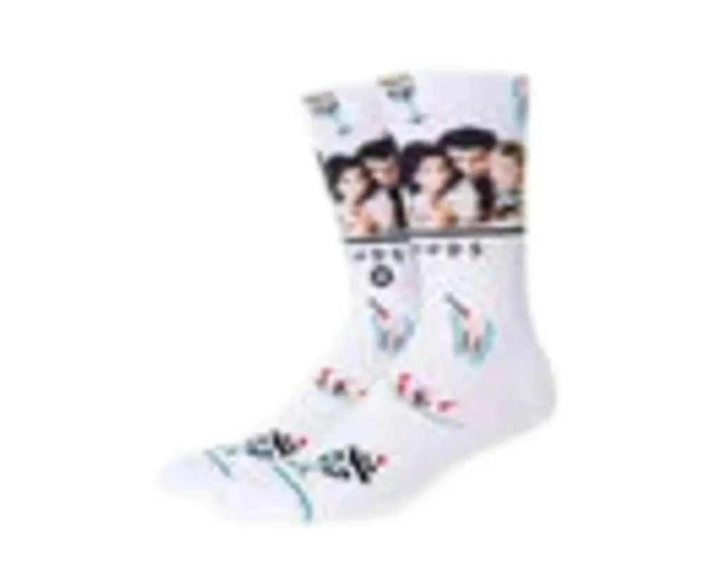 Stance The One With The Diner Friends Crew Socks White made by Stance
