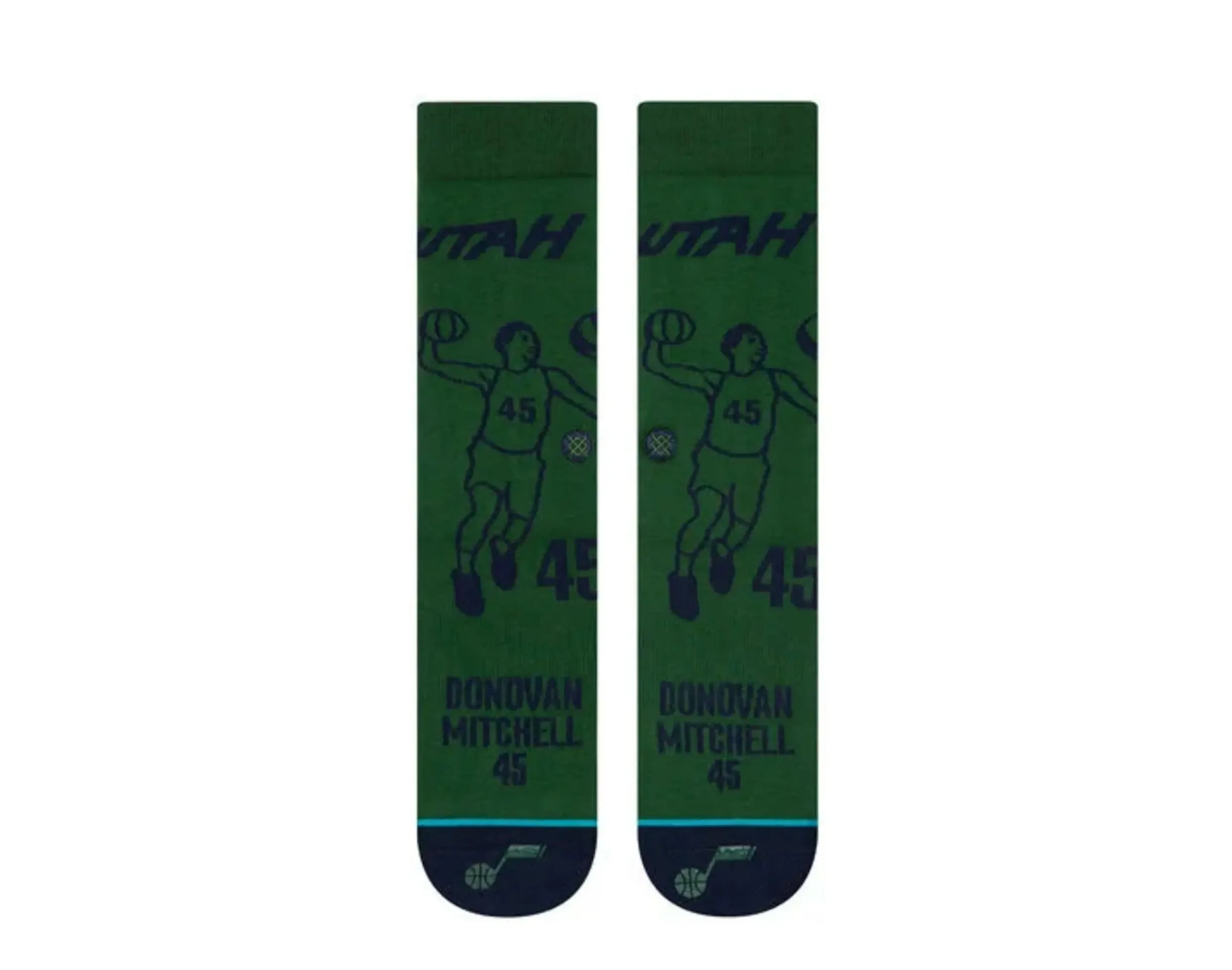 Stance Donovan Stencil Crew Socks Green/Navy sold by Zulily product image thumbnail 2