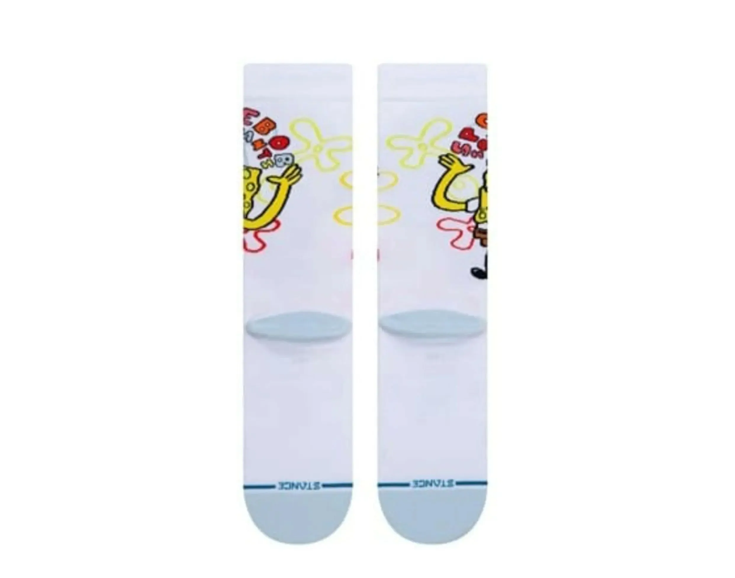Stance x Sponge Bob Imagination Bob Crew Socks White sold by Zulily product image thumbnail 3