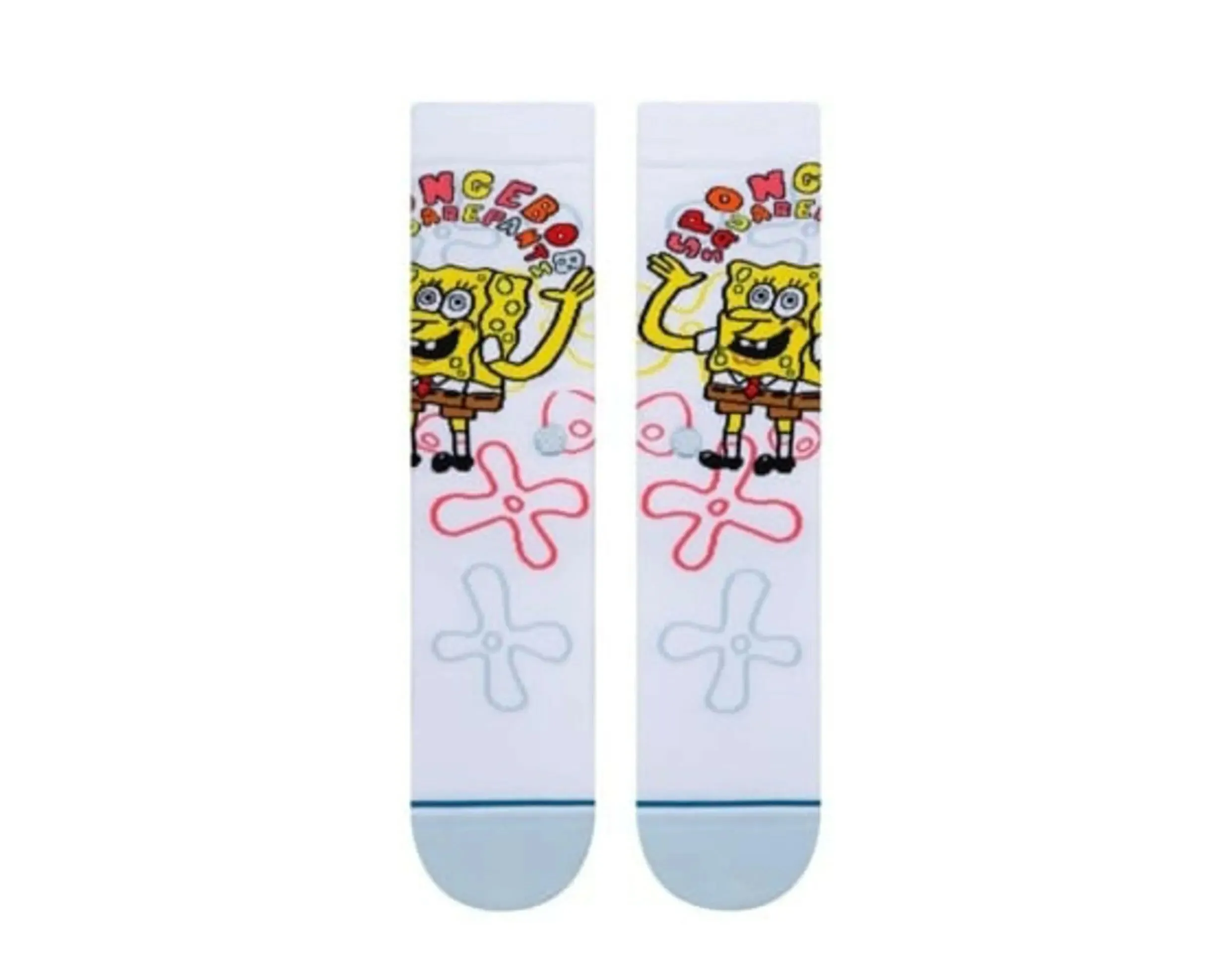 Stance x Sponge Bob Imagination Bob Crew Socks White sold by Zulily product image thumbnail 2