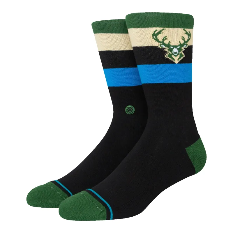 Stance Bucks ST Men Crew Socks Dark Green made by Stance
