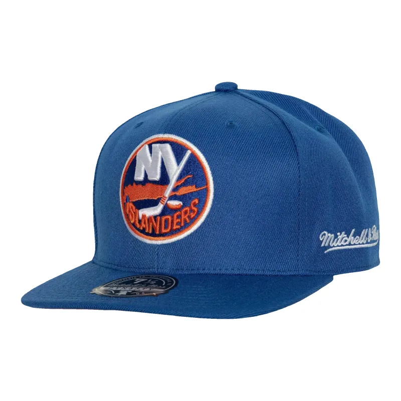 Mitchell & Ness NHL New York Islanders Vintage Men Fitted Hat Blue made by Mitchell & Ness