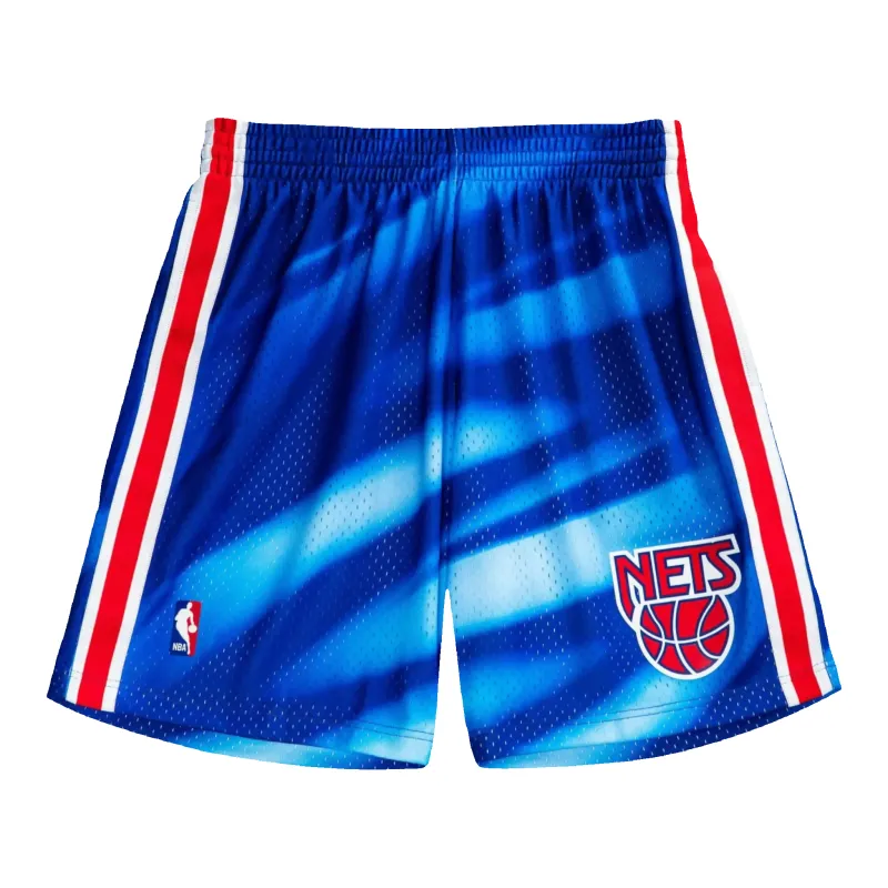 Mitchell & Ness NBA Swingman New Jersey Nets 1990-91 Men Shorts Pattern/Royal made by Mitchell & Ness