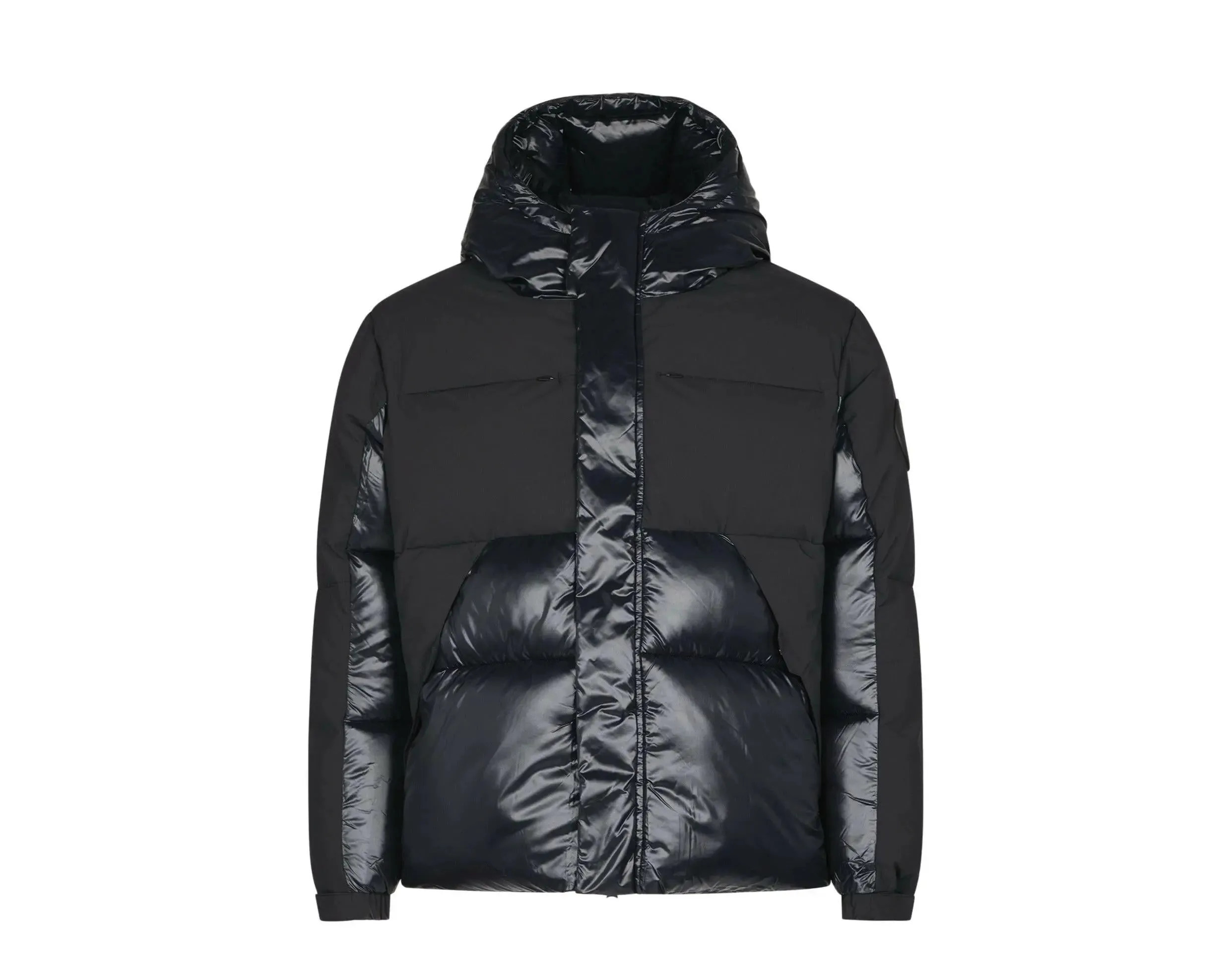 Save The Duck Luma Hooded Puffer Men Jacket Black/Black sold by Zulily