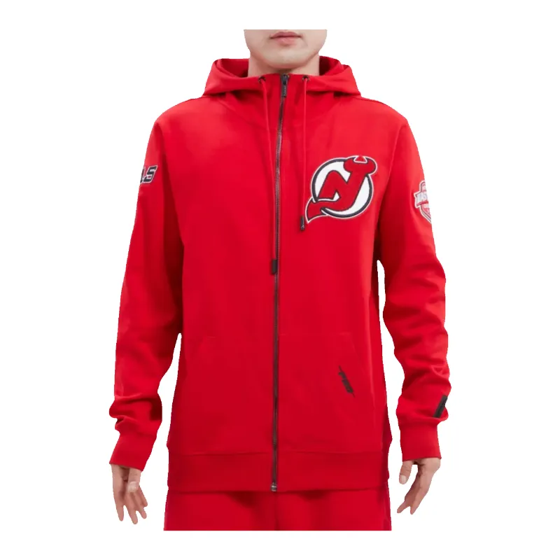 Pro Standard NHL New Jersey Devils Classic Zip-Up Men's Hoodie made by Zulily