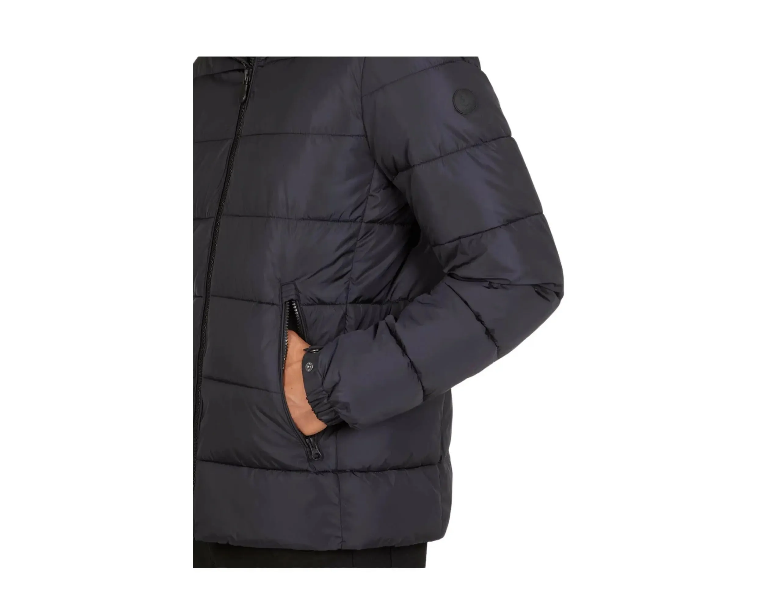 Save The Duck Mega Hooded Puffer Men Jacket Black sold by Zulily product image thumbnail 3